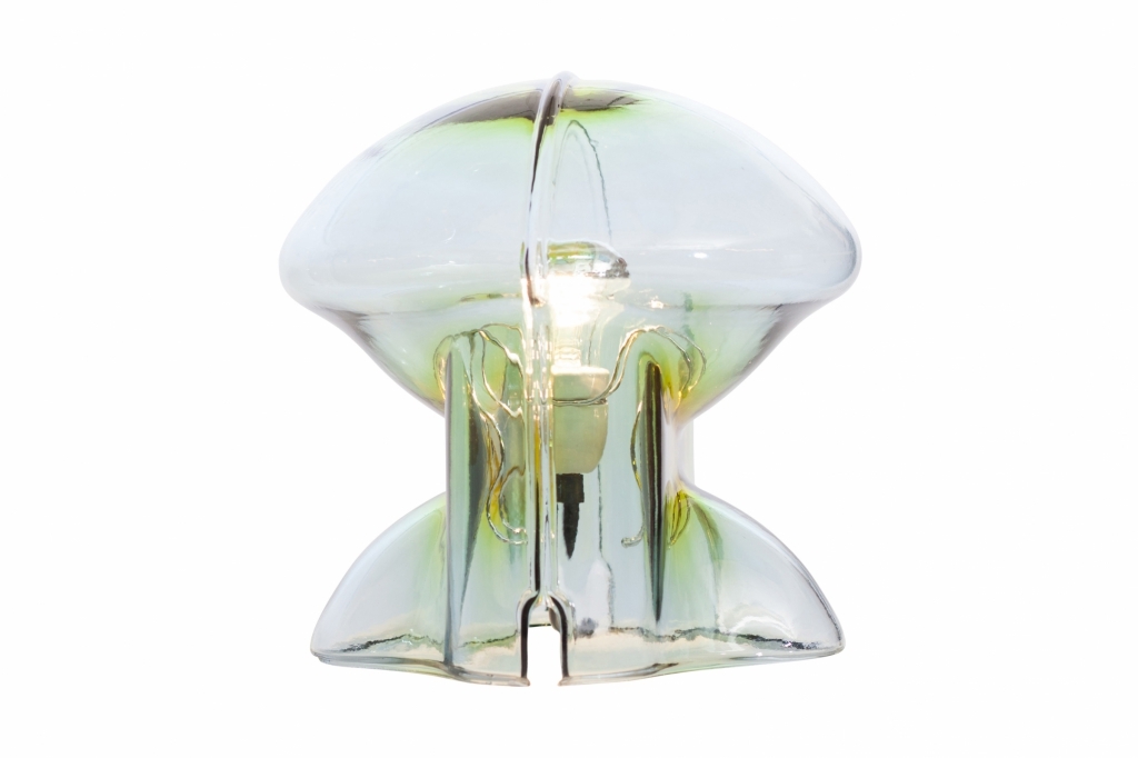 Rare Italian Glass Table Lamp Medusa, Umberto Riva - 1970s