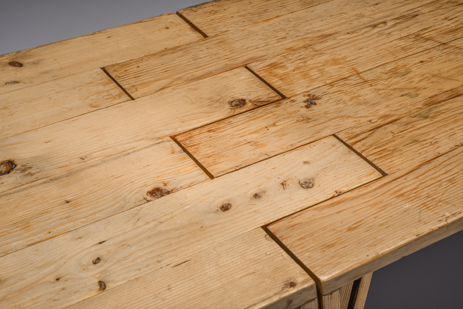 Dutch Pine Modular Puzzle Dining Tables - 1950's