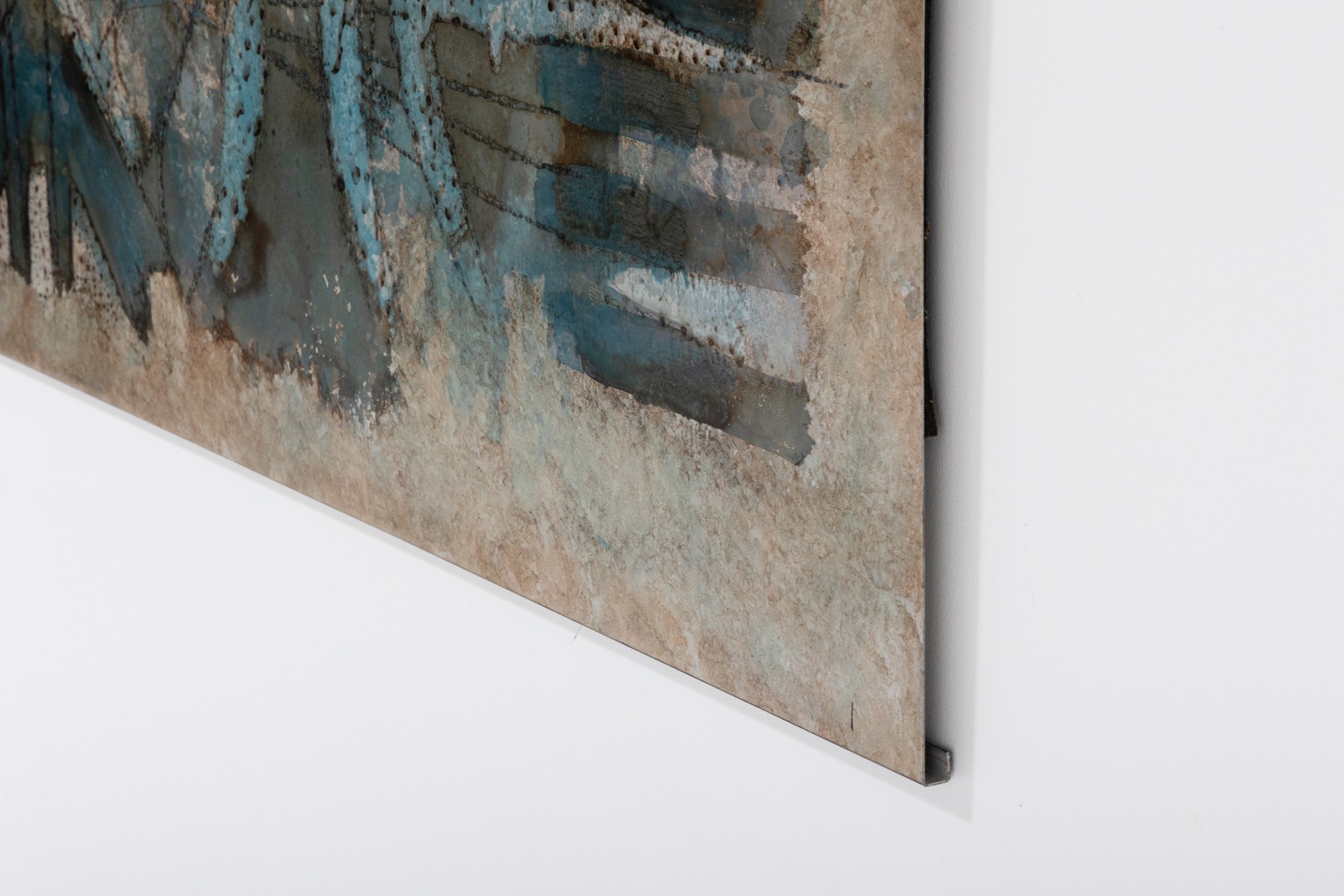Artwork by E. Hennekens, Organic painting on steel panel - 1970's