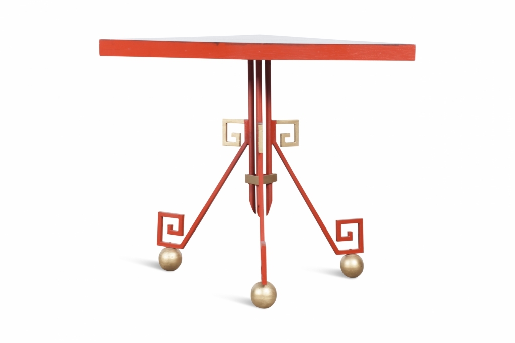 Art Deco Triangular Occasional Table In Jean Royere Style - 1940s