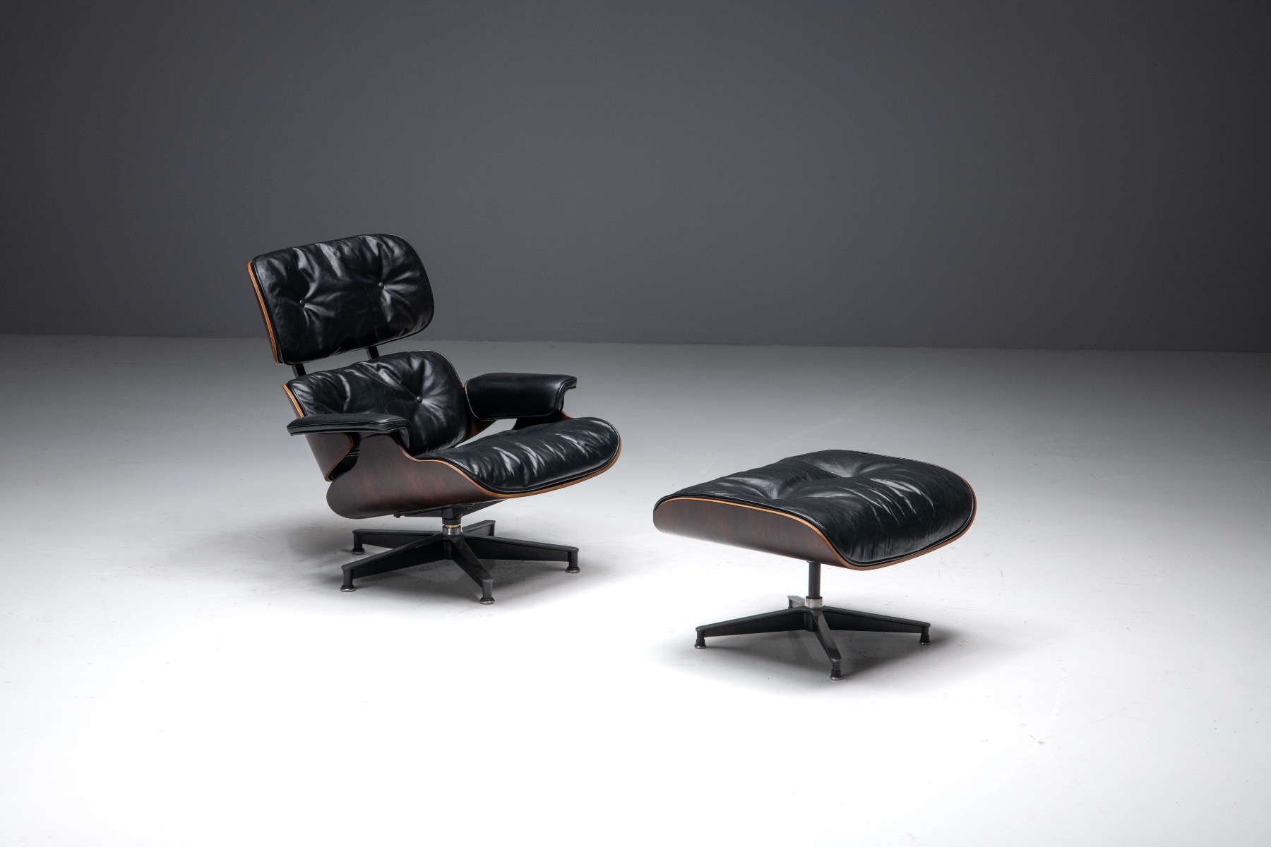 1st Generation Eames Lounge Chair with Ottoman for Herman Miller - 1957