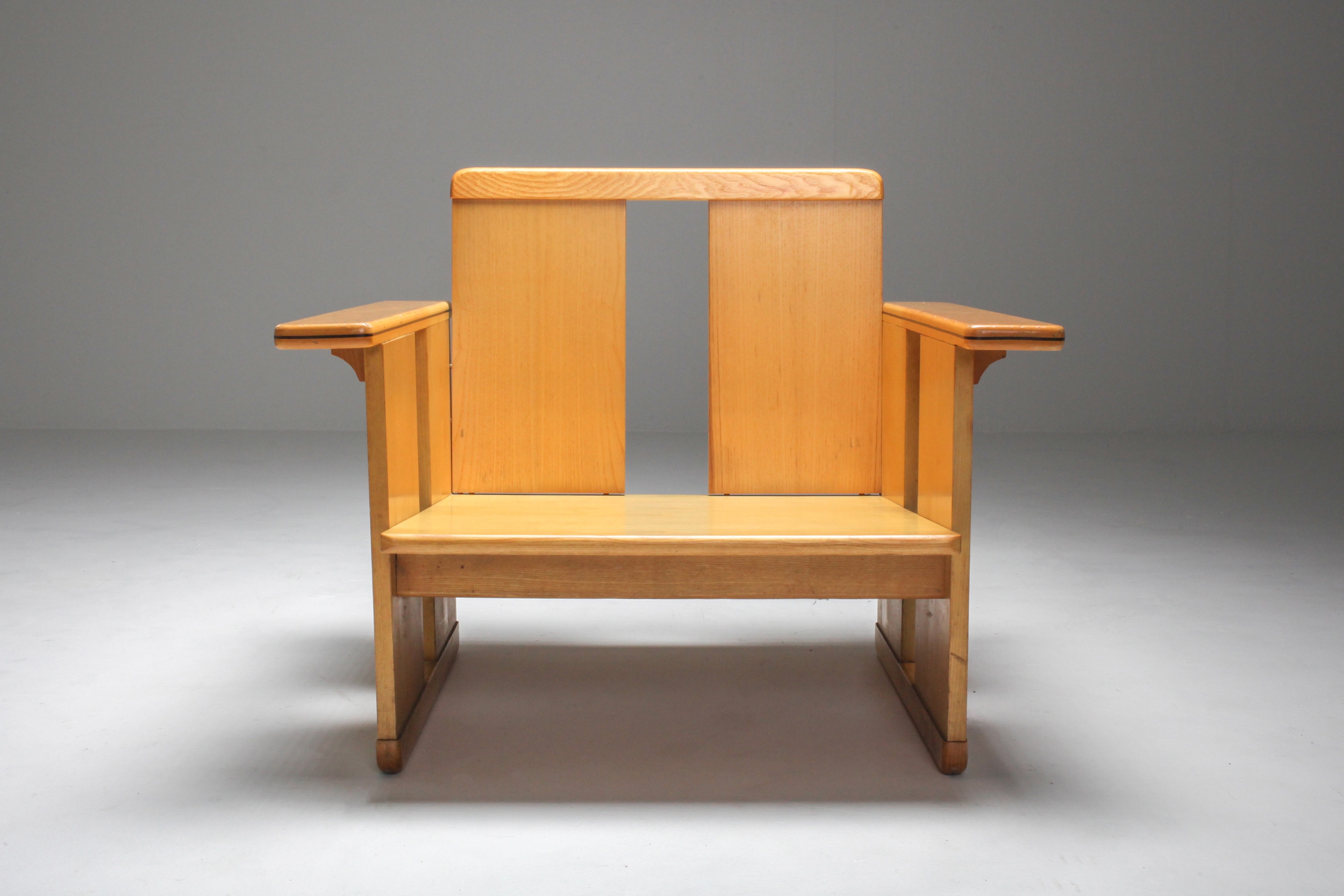 Afra & Tobia Scarpa crate chairs Maxalto - 1970s