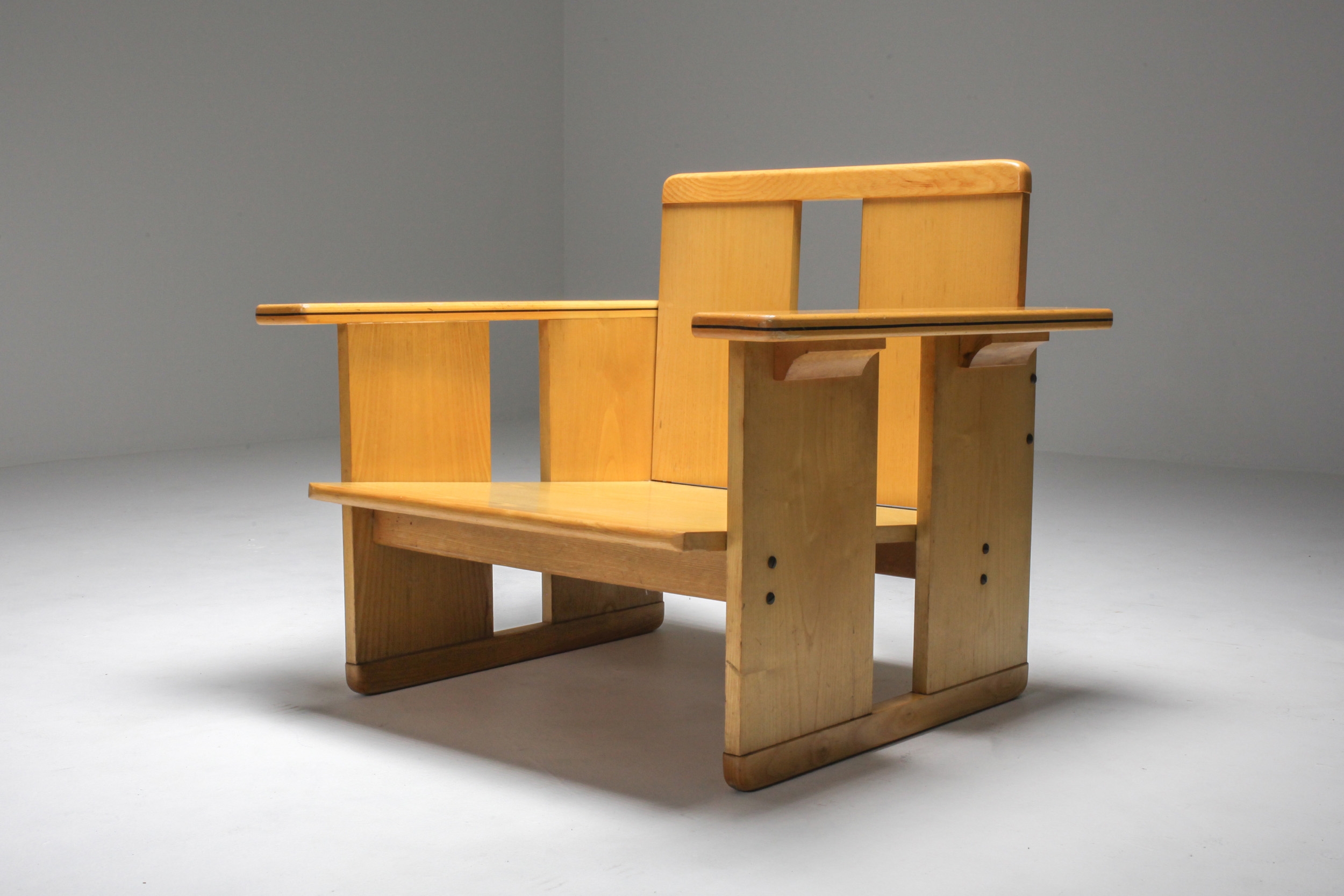 Afra & Tobia Scarpa crate chairs Maxalto - 1970s