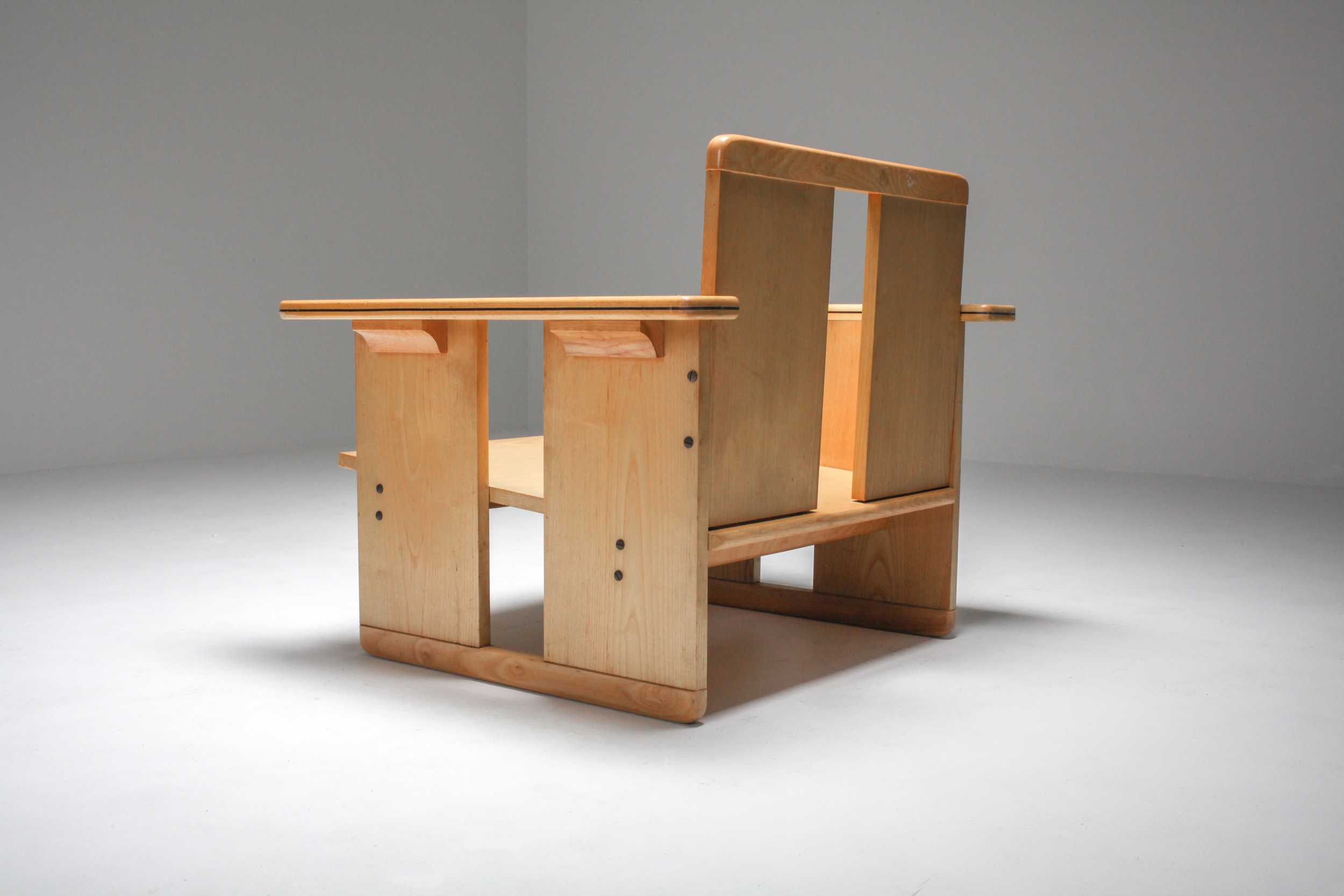 Afra & Tobia Scarpa crate chairs Maxalto - 1970s