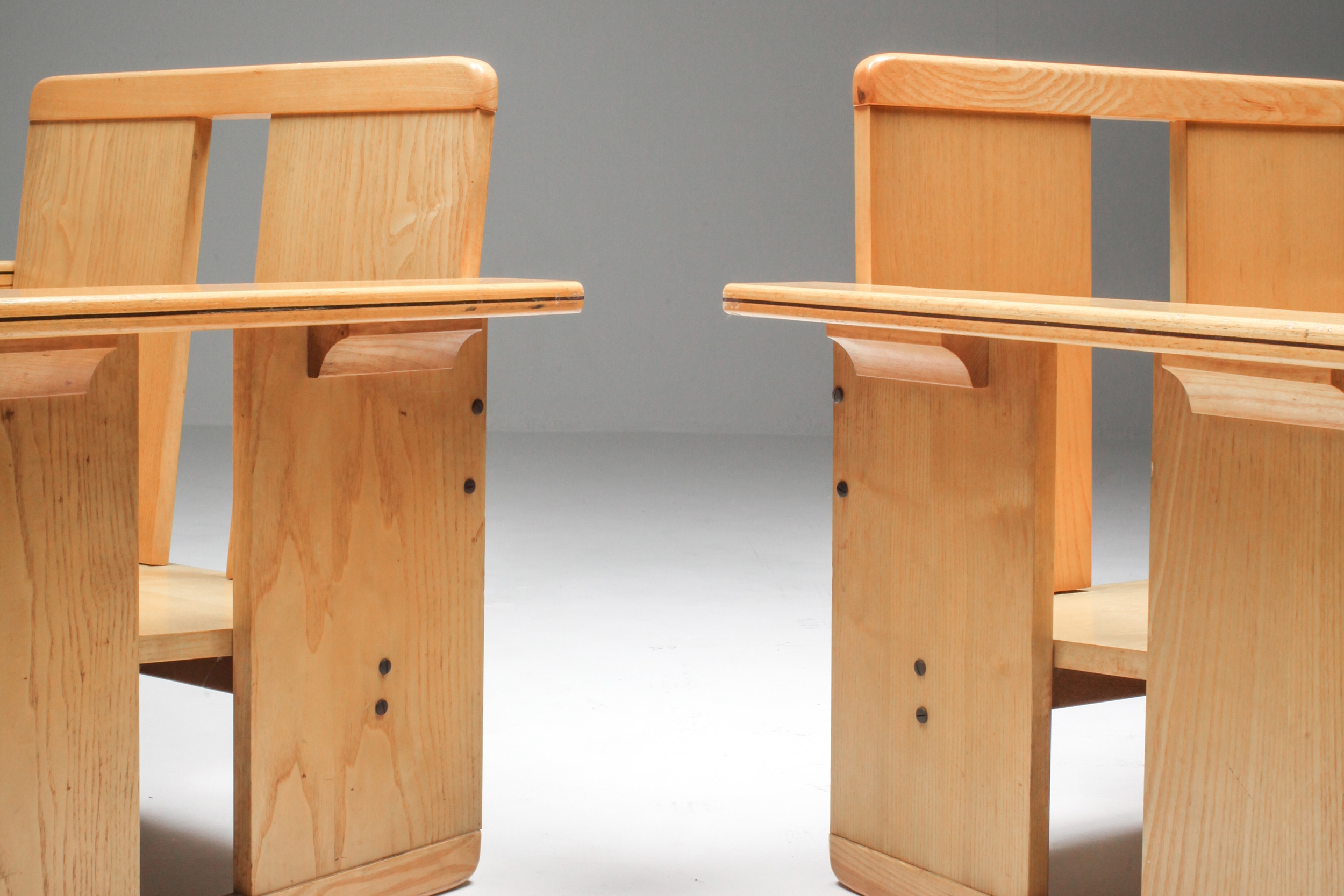 Afra & Tobia Scarpa crate chairs Maxalto - 1970s