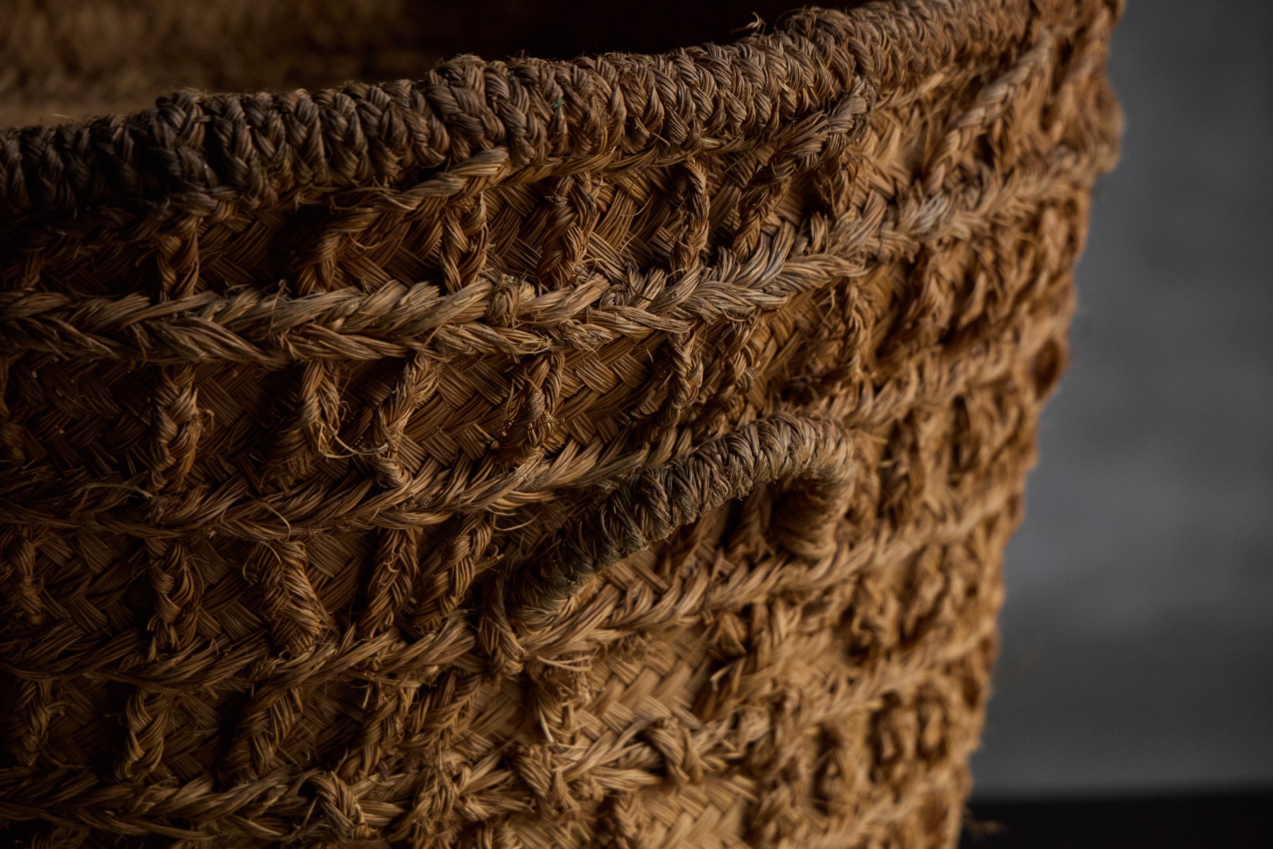 Early twentieth century utilitarian woven basket