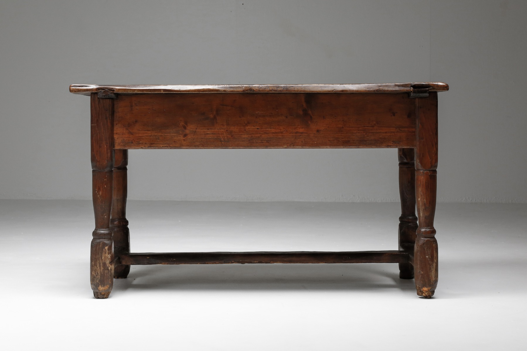 Antique French Side Table with Glowing Patina - Early 1900s