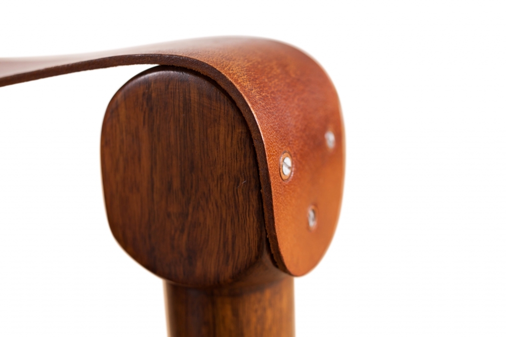 Brutalist Brazilian Leather Armchair - 1960s 