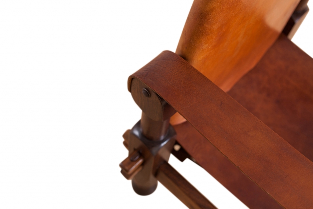 Brutalist Brazilian Leather Armchair - 1960s 