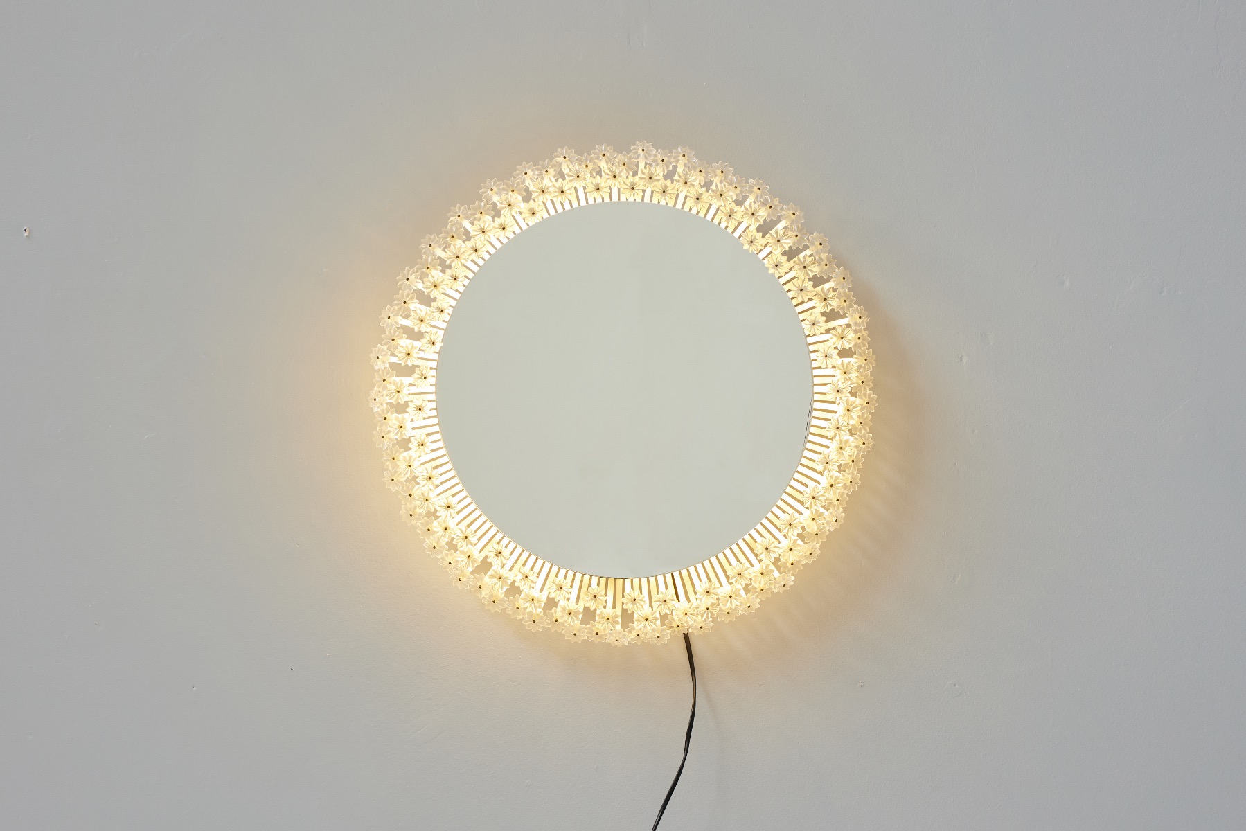 Illuminated Glass Mirror by Emil Stejnar for Rupert Nikoll - 1950s