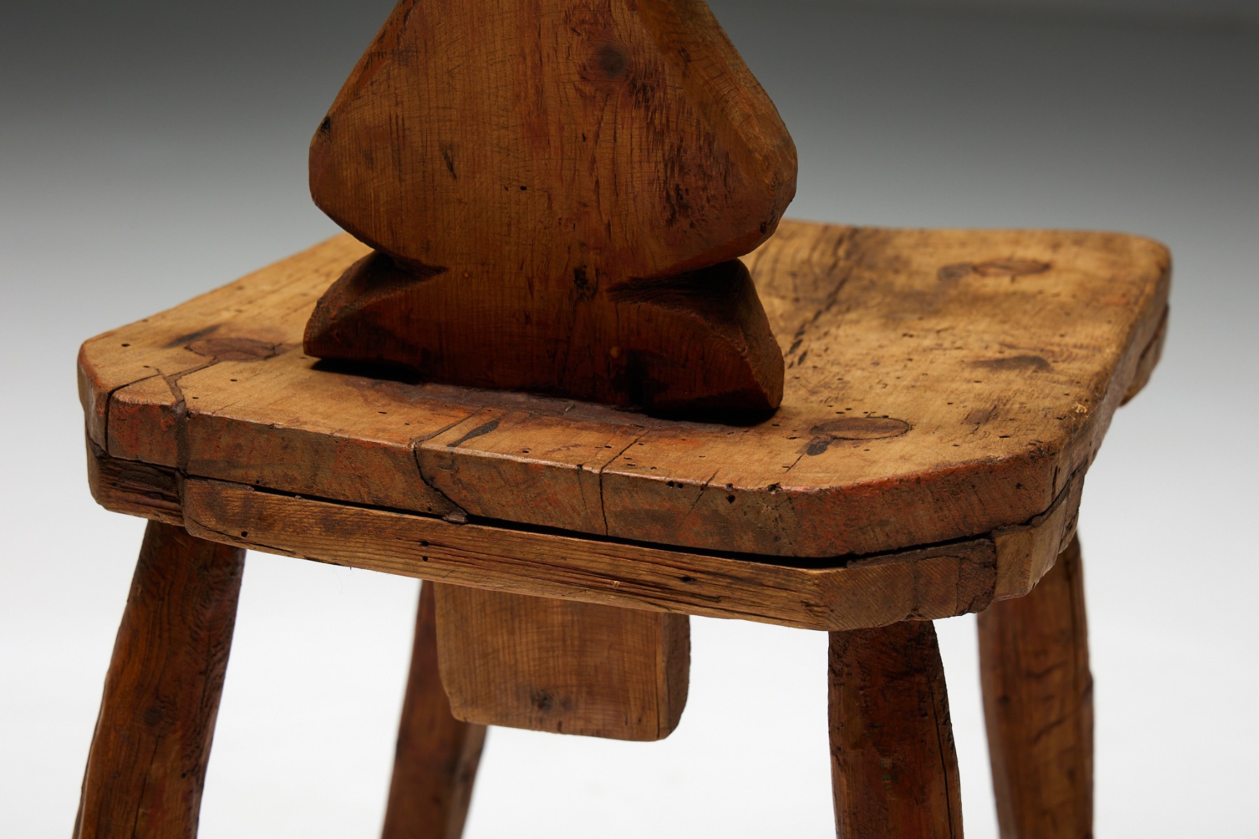 Swiss Alpine Folk Art Chair - 19th Century