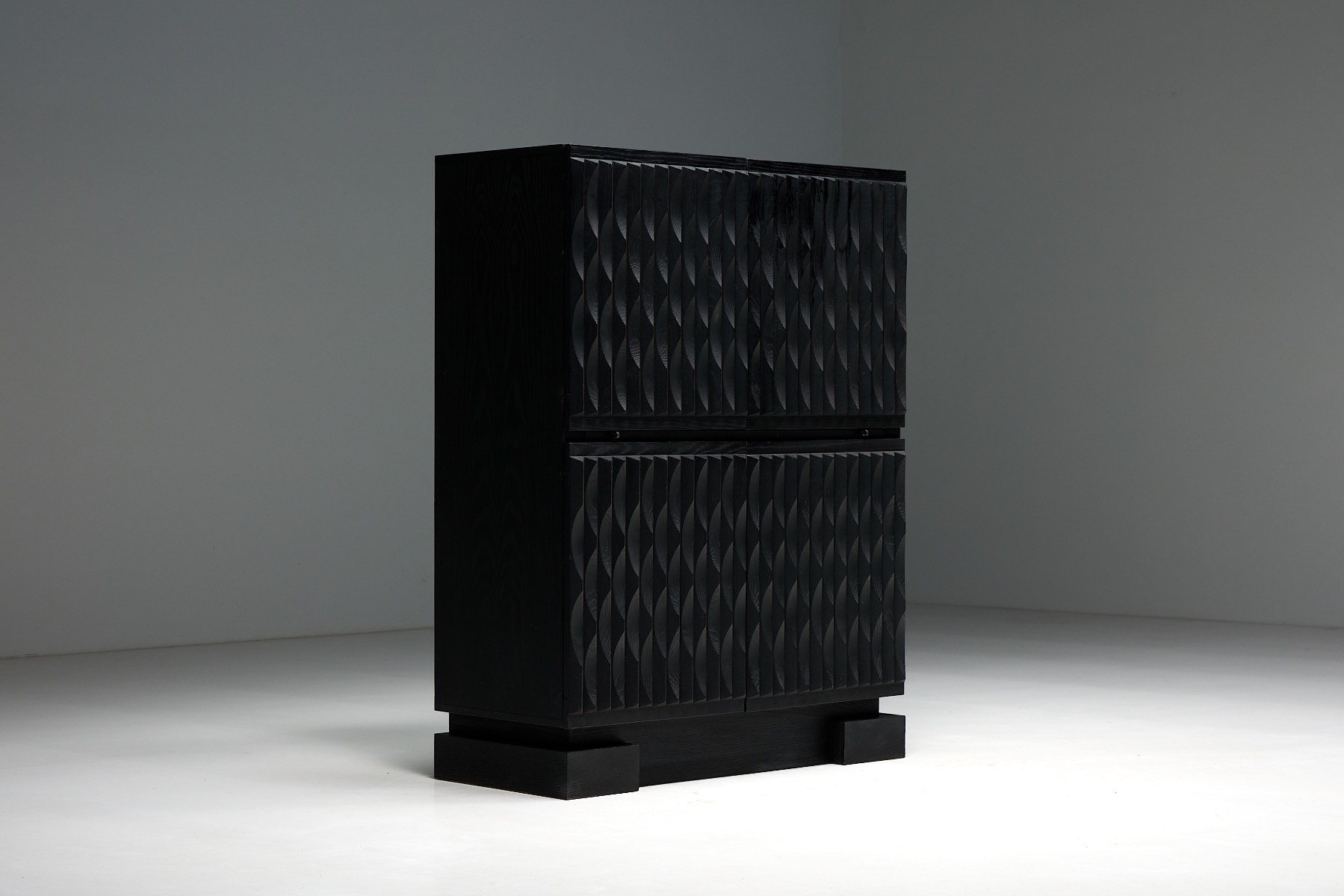 Brutalist Bar Cabinet by De Coene - 1970s