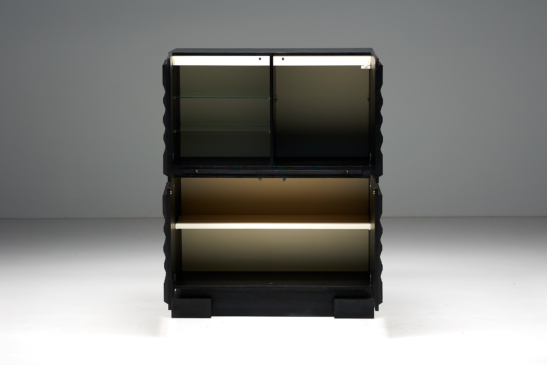 Brutalist Bar Cabinet by De Coene - 1970s