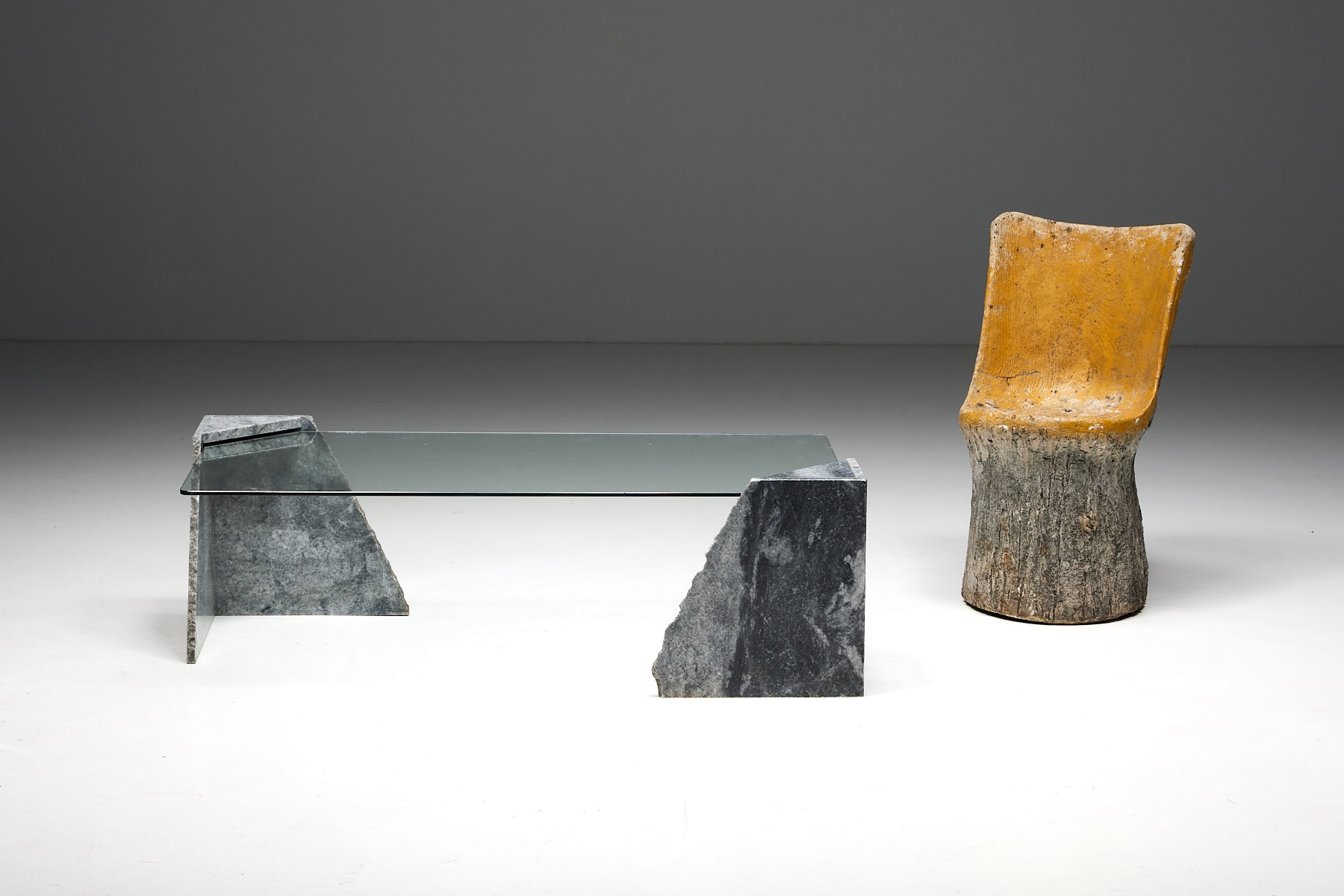 Marble Coffee Table - 1980s