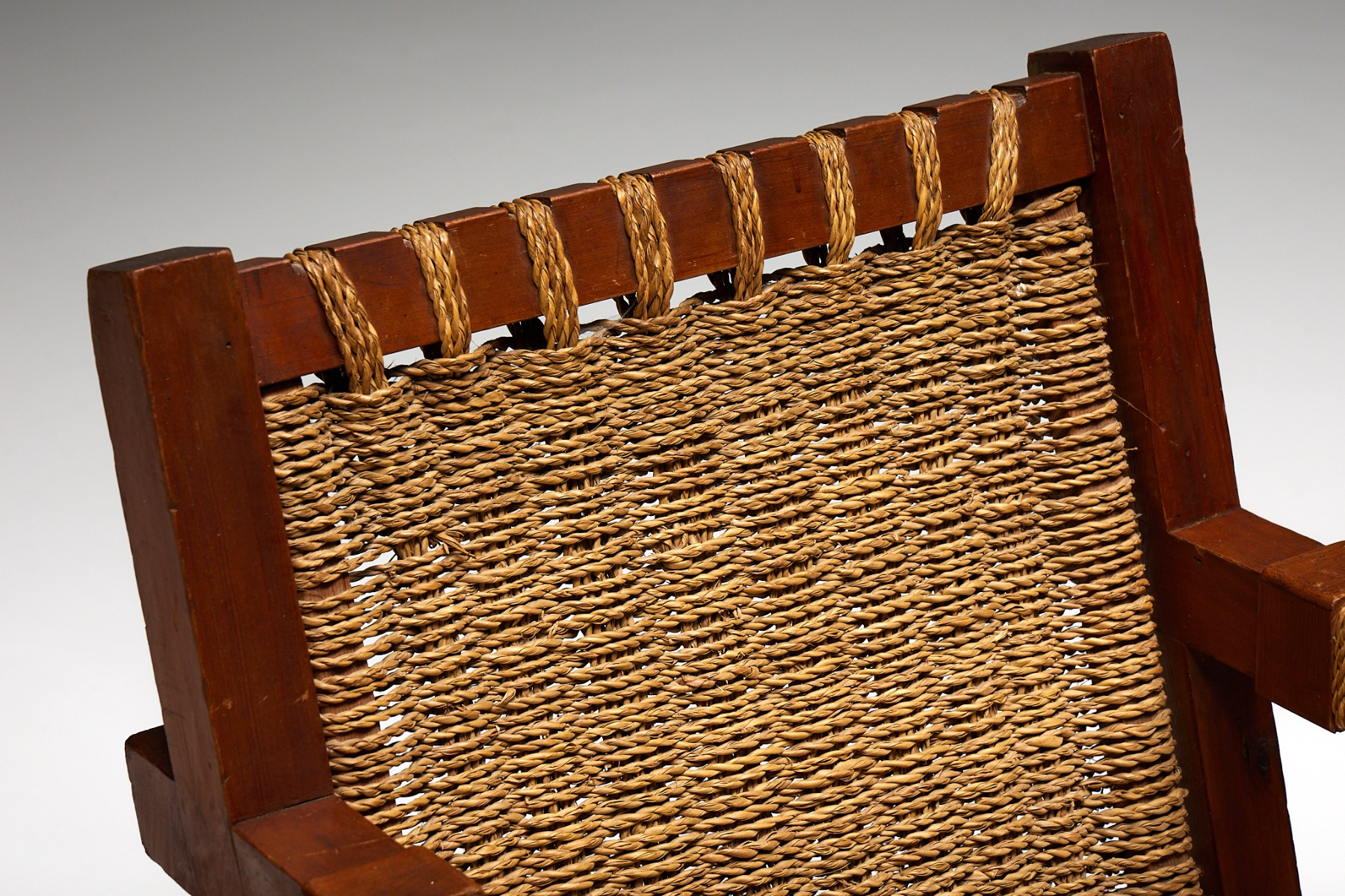 Easy Chair in Rope and Pitch Pine -  1930s