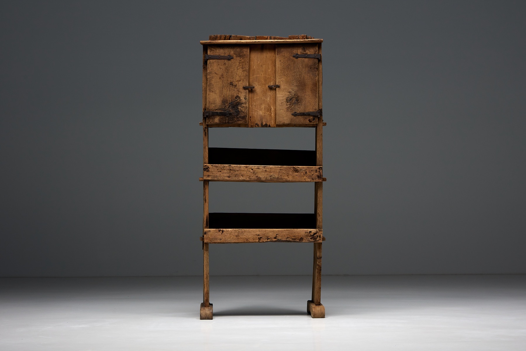 Rustic Art Populaire Sideboard - Mid 20th Century