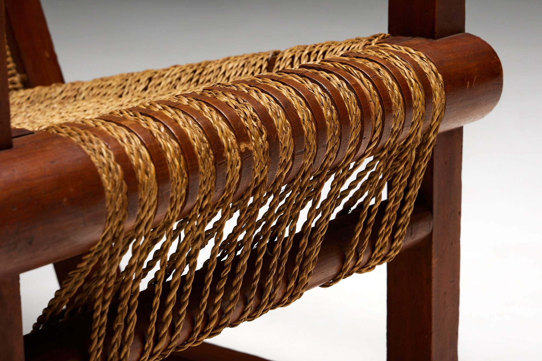 Easy Chair in Rope and Pitch Pine -  1930s