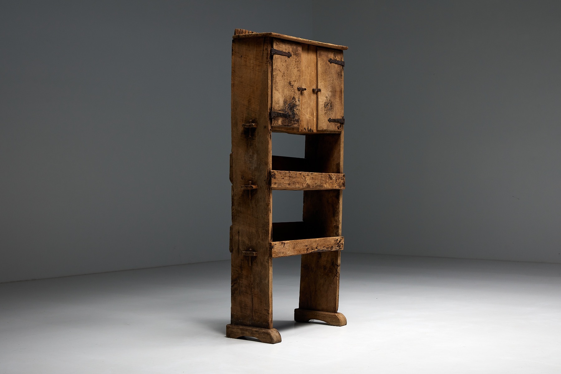 Rustic Art Populaire Sideboard - Mid 20th Century