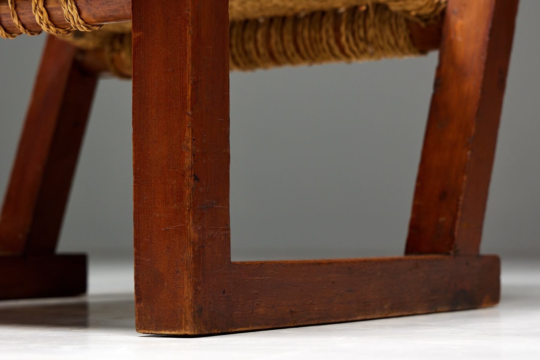 Easy Chair in Rope and Pitch Pine -  1930s