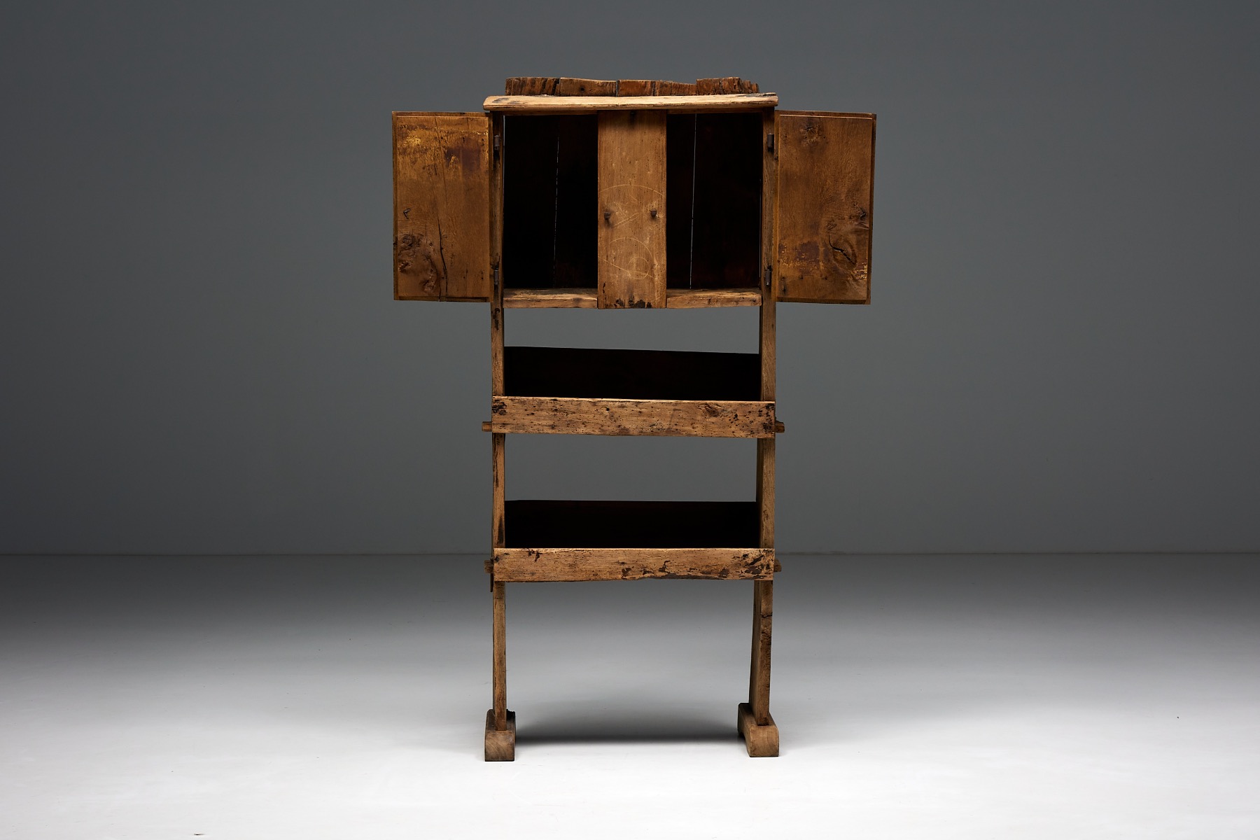 Rustic Art Populaire Sideboard - Mid 20th Century