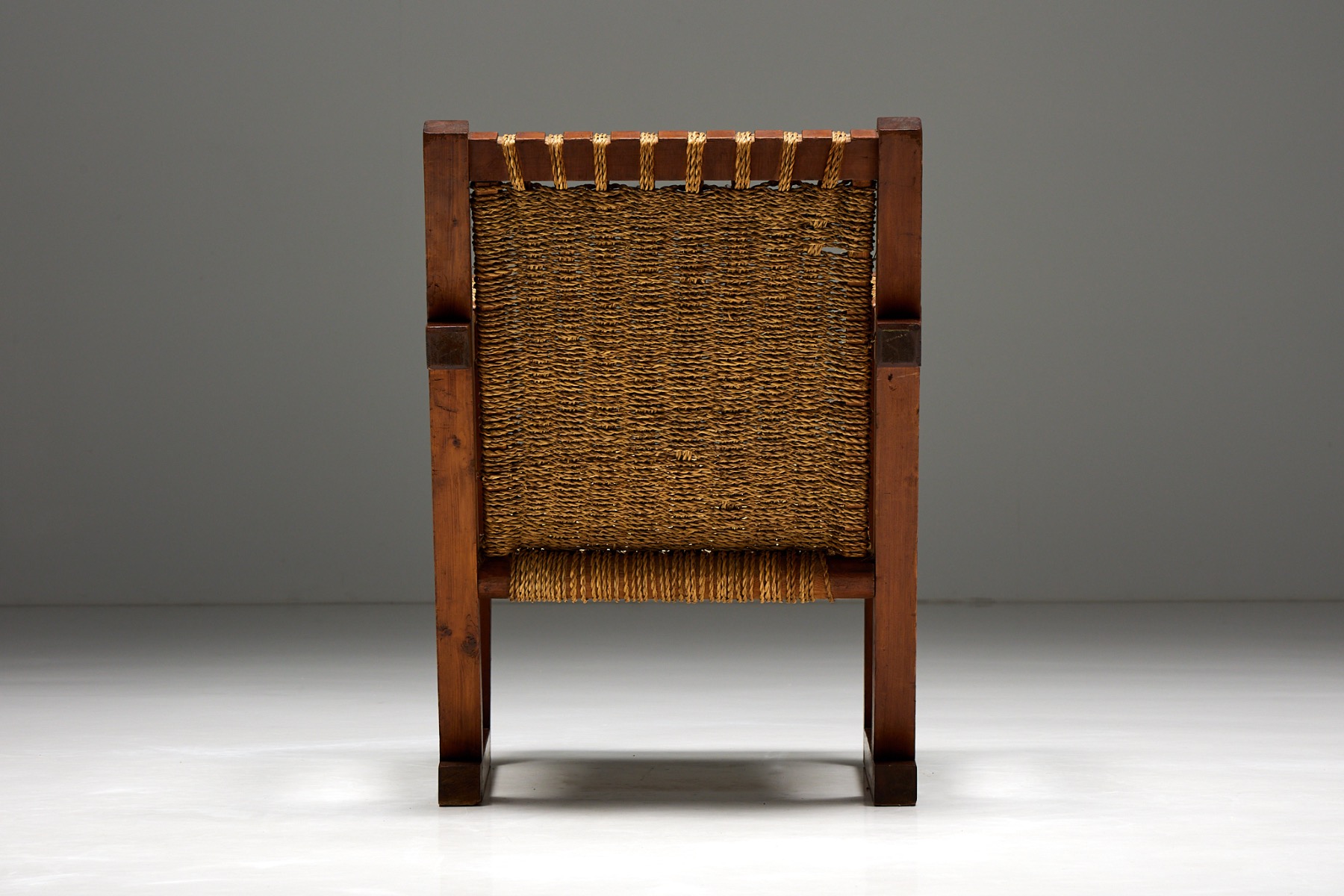 Easy Chair in Rope and Pitch Pine -  1930s