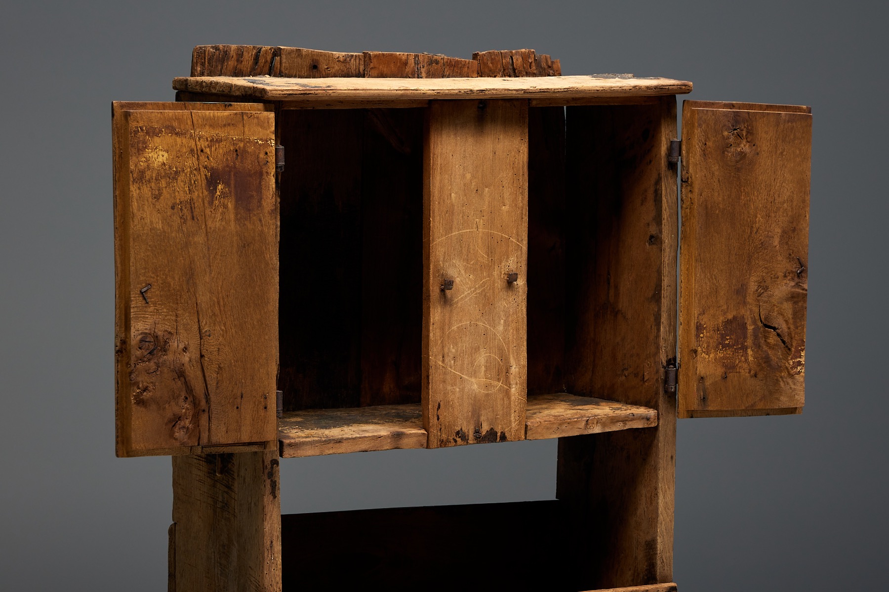 Rustic Art Populaire Sideboard - Mid 20th Century