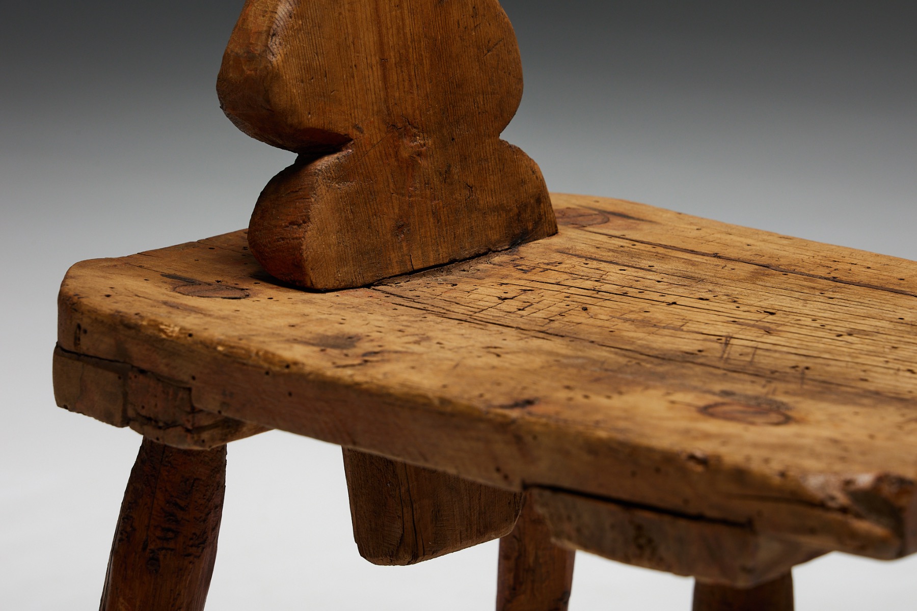Swiss Alpine Folk Art Chair - 19th Century