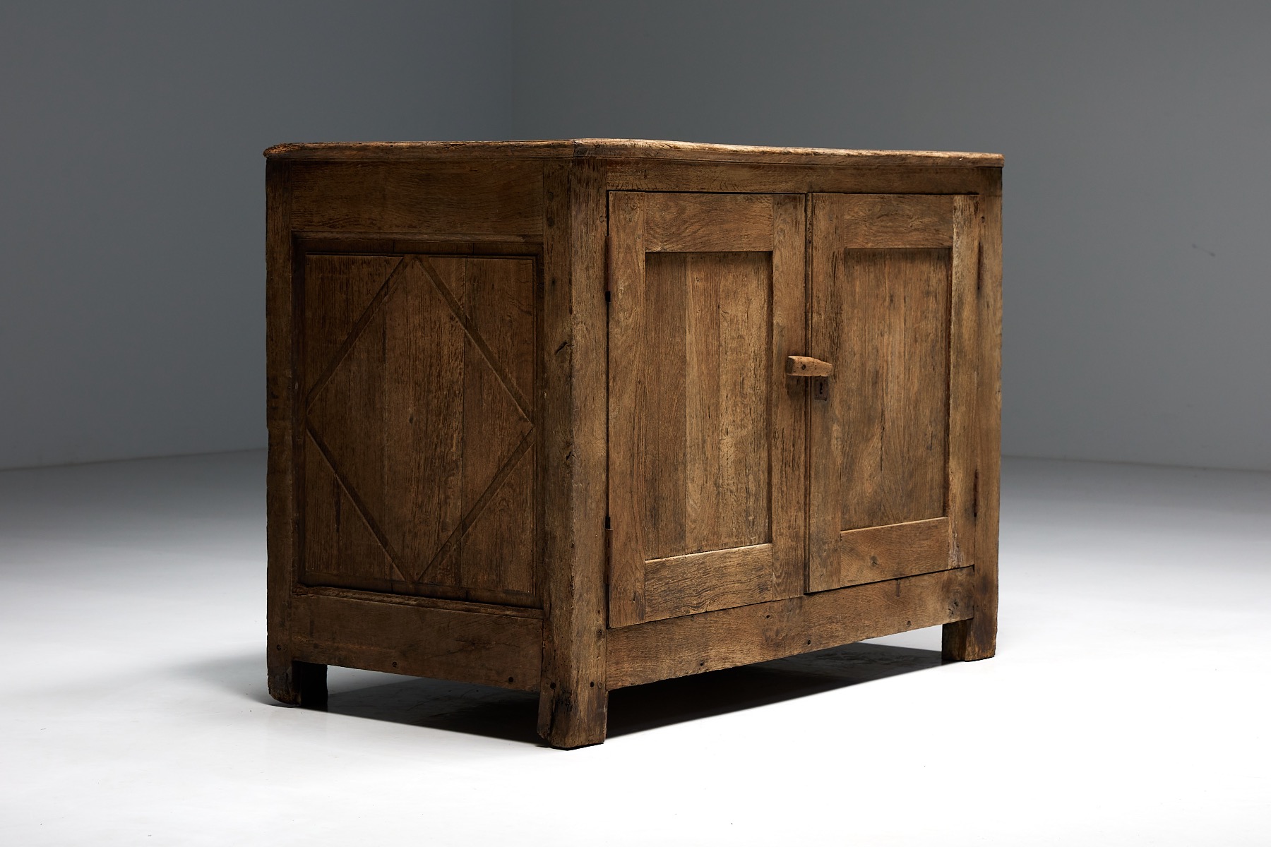 Naive Folk Art Buffet - 19th Century