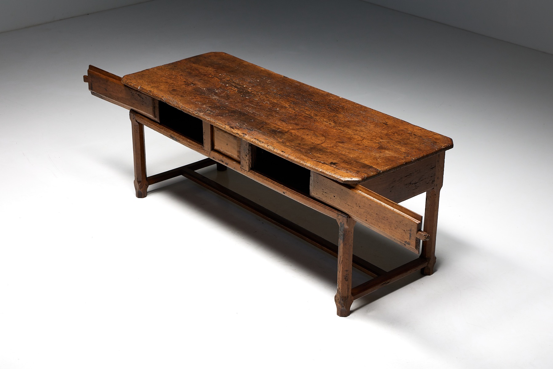 Rustic Art Populaire Table - 19th Century