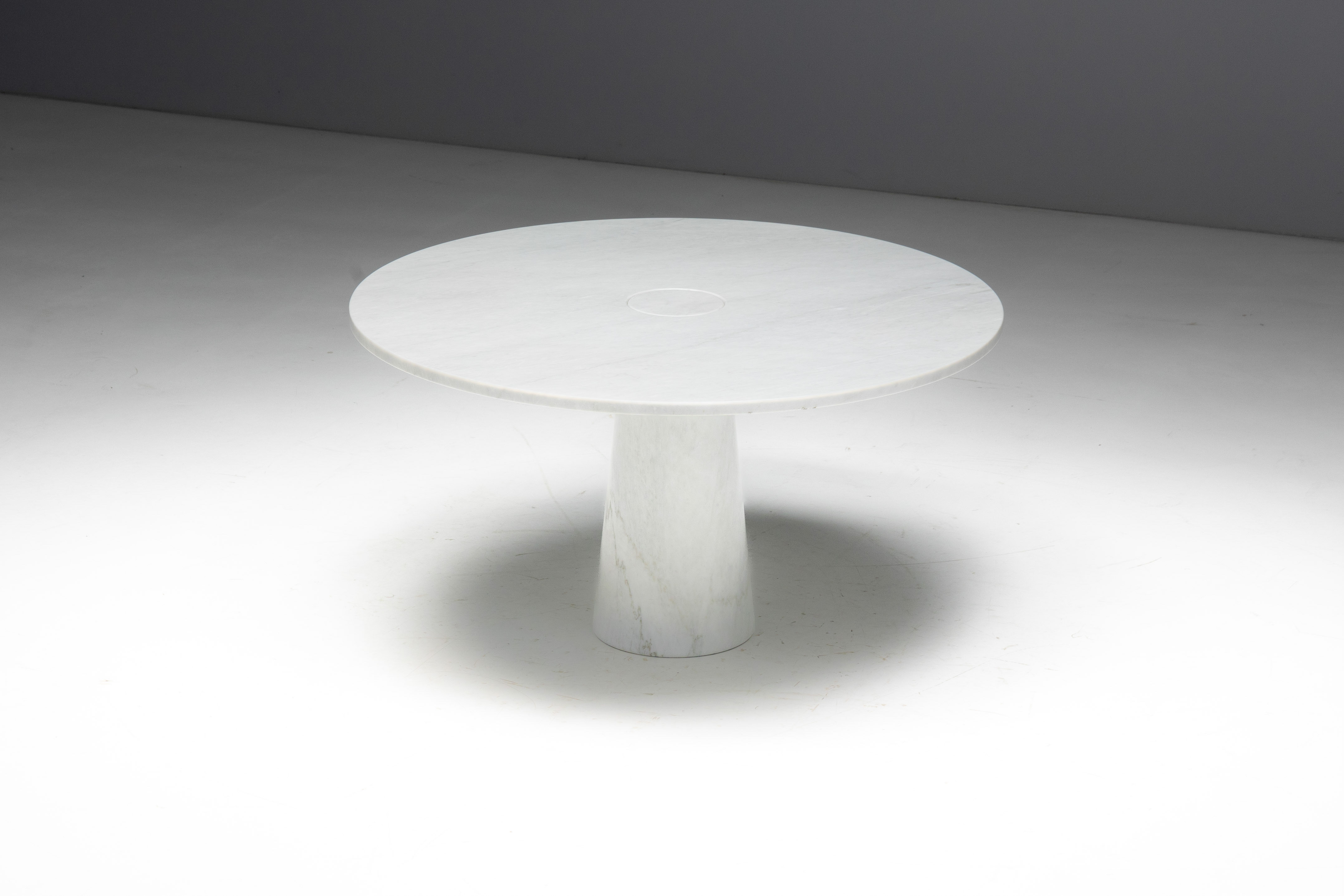 Eros White Marble Dining Table by Angelo Mangiarotti for Skipper, Italy - 1970s
