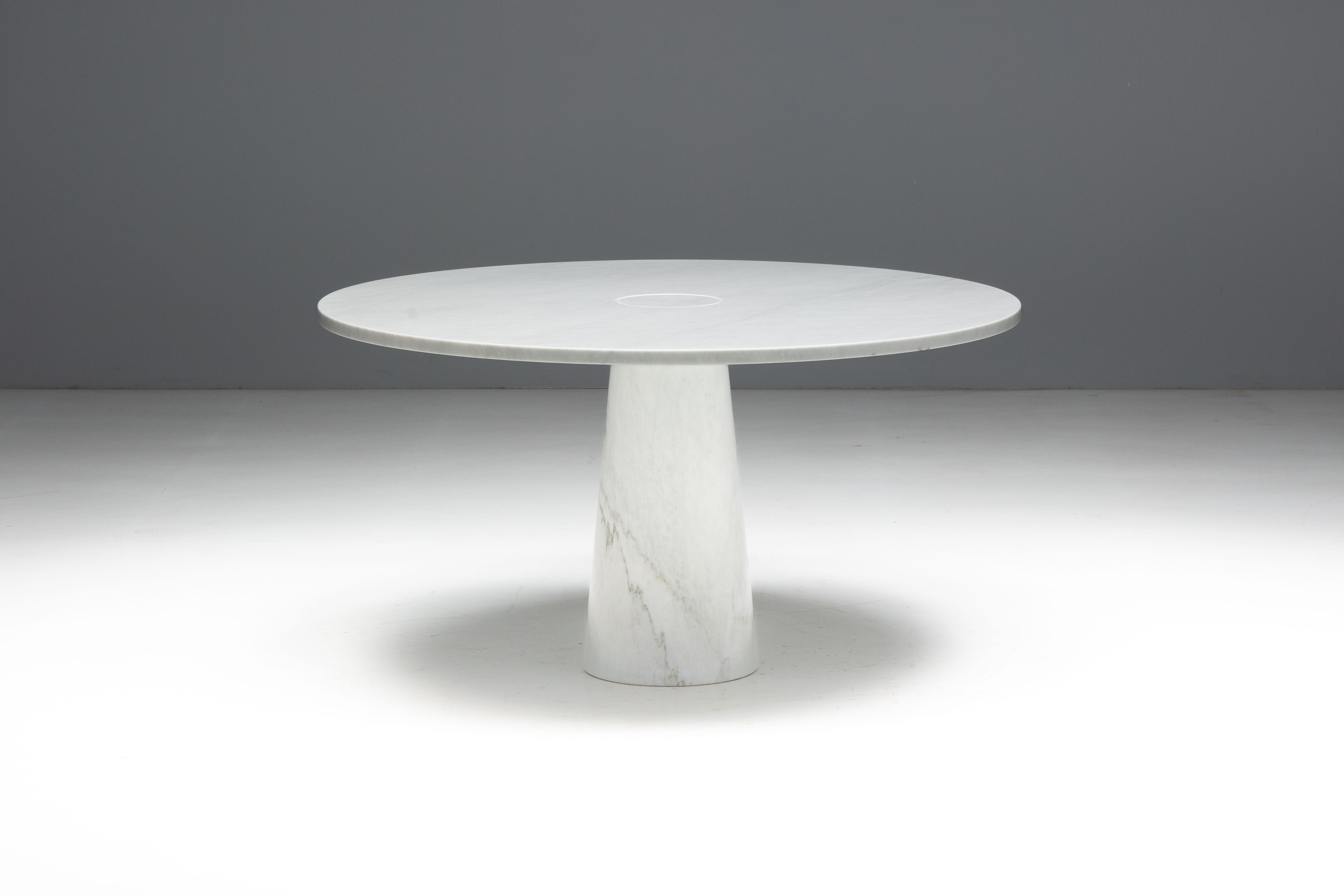 Eros White Marble Dining Table by Angelo Mangiarotti for Skipper, Italy - 1970s