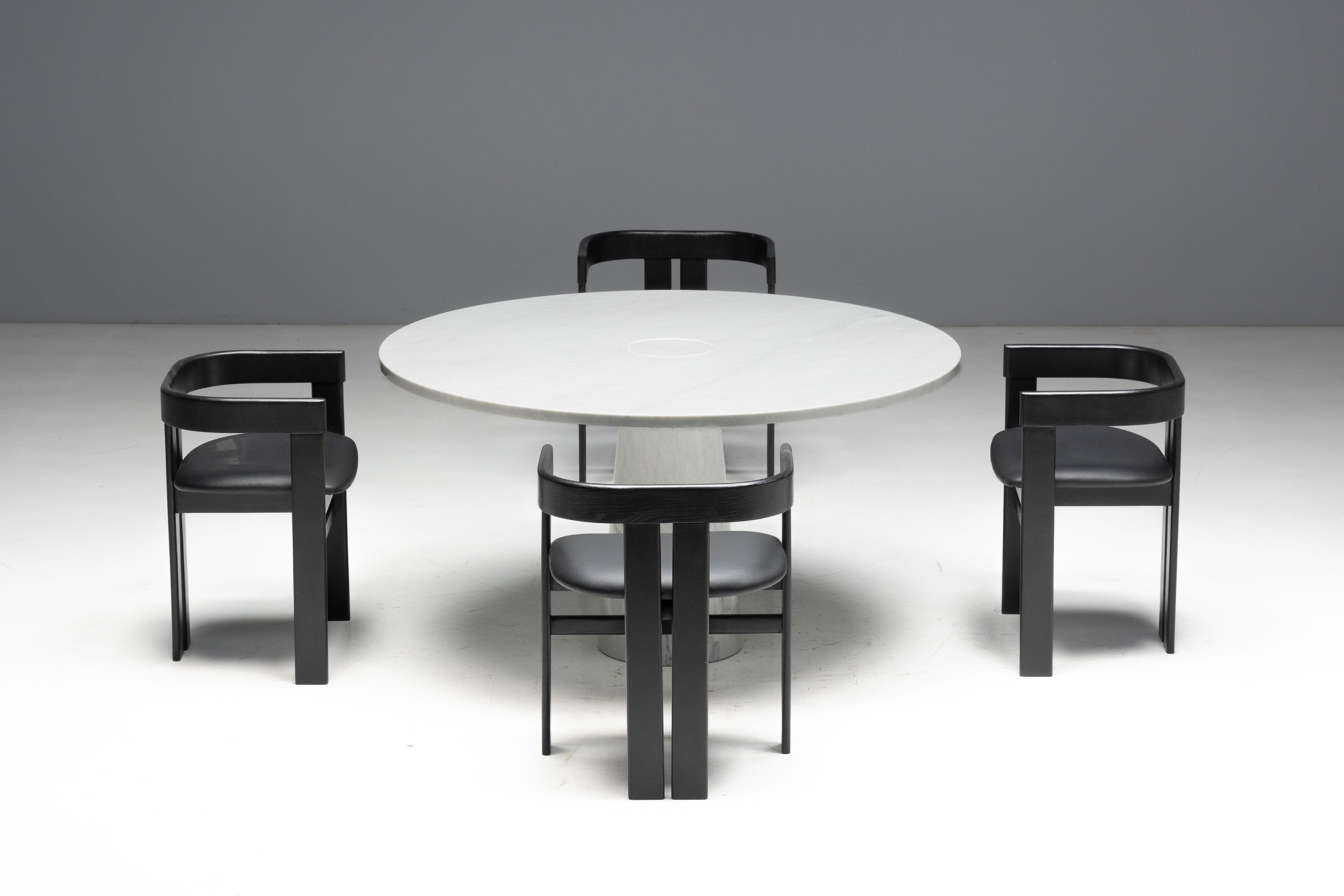 Eros White Marble Dining Table by Angelo Mangiarotti for Skipper, Italy - 1970s