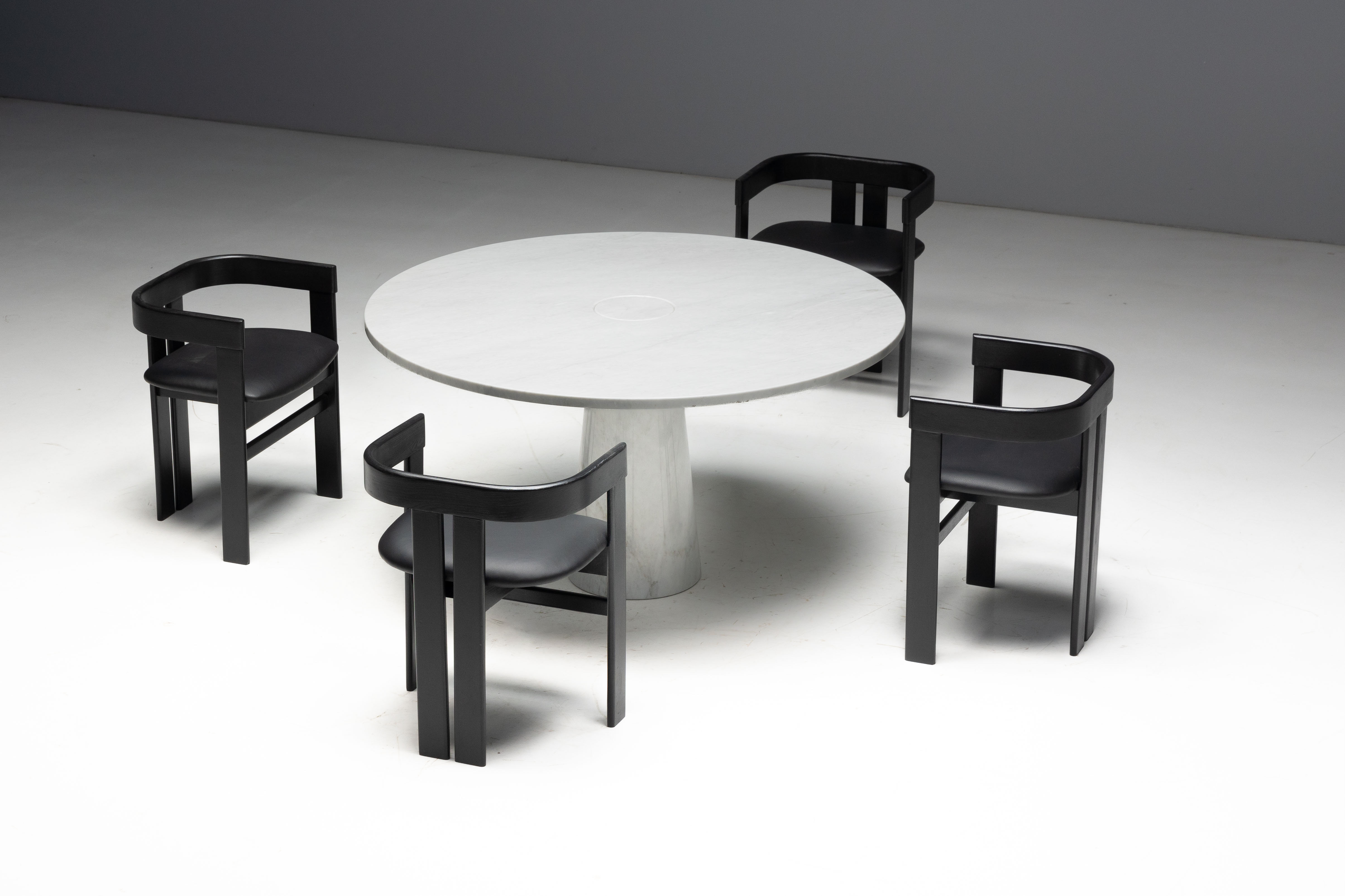Eros White Marble Dining Table by Angelo Mangiarotti for Skipper, Italy - 1970s