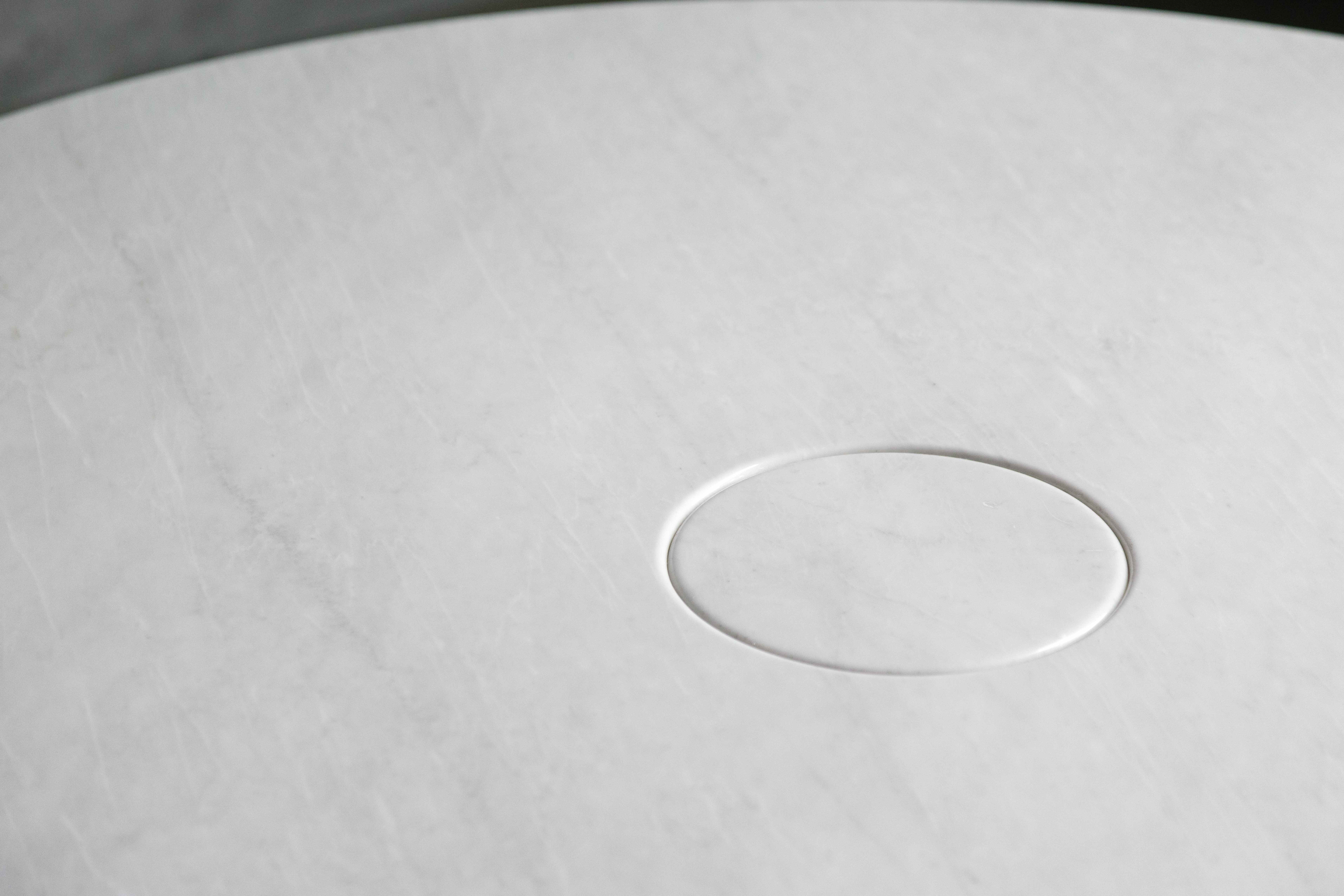 Eros White Marble Dining Table by Angelo Mangiarotti for Skipper, Italy - 1970s