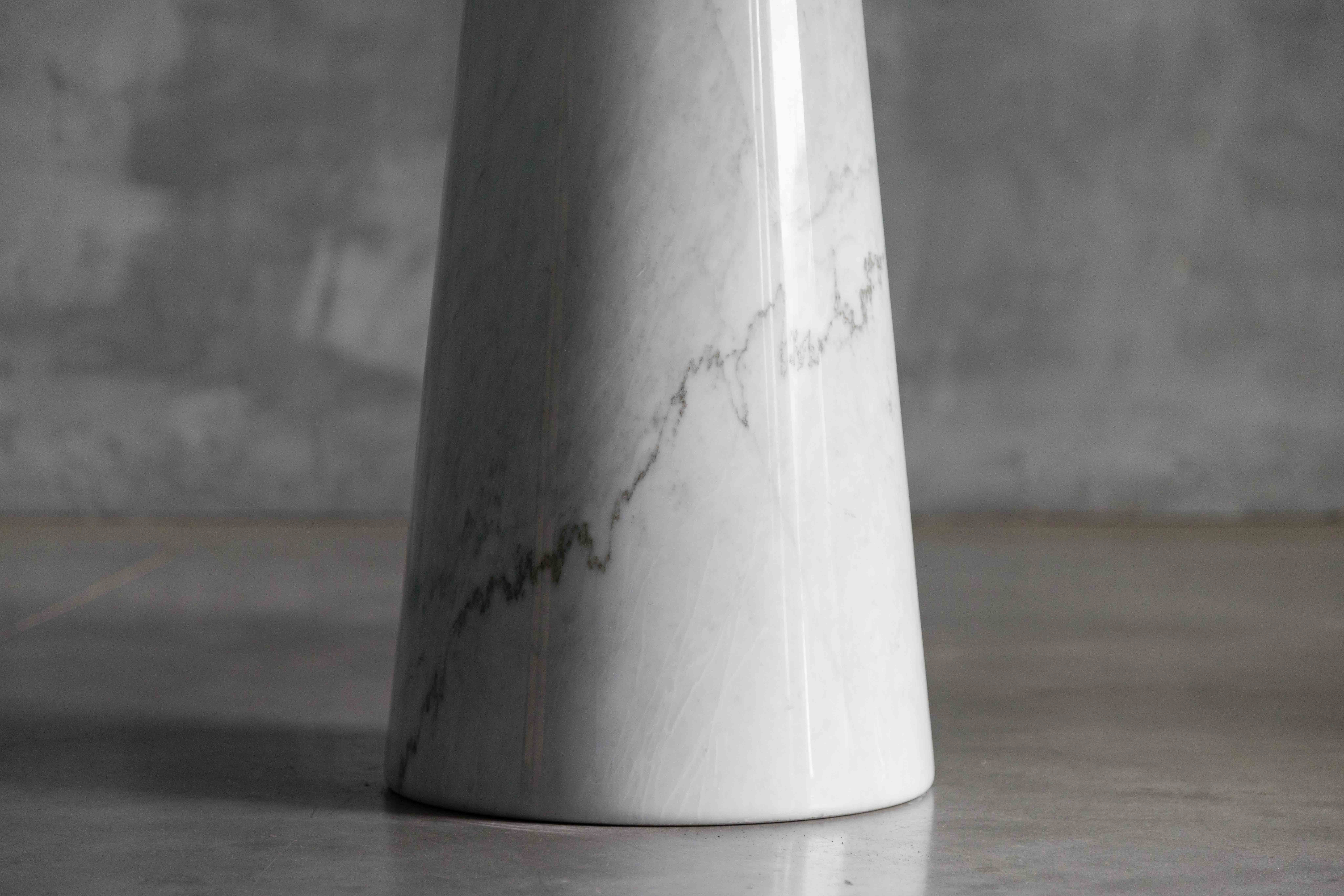 Eros White Marble Dining Table by Angelo Mangiarotti for Skipper, Italy - 1970s