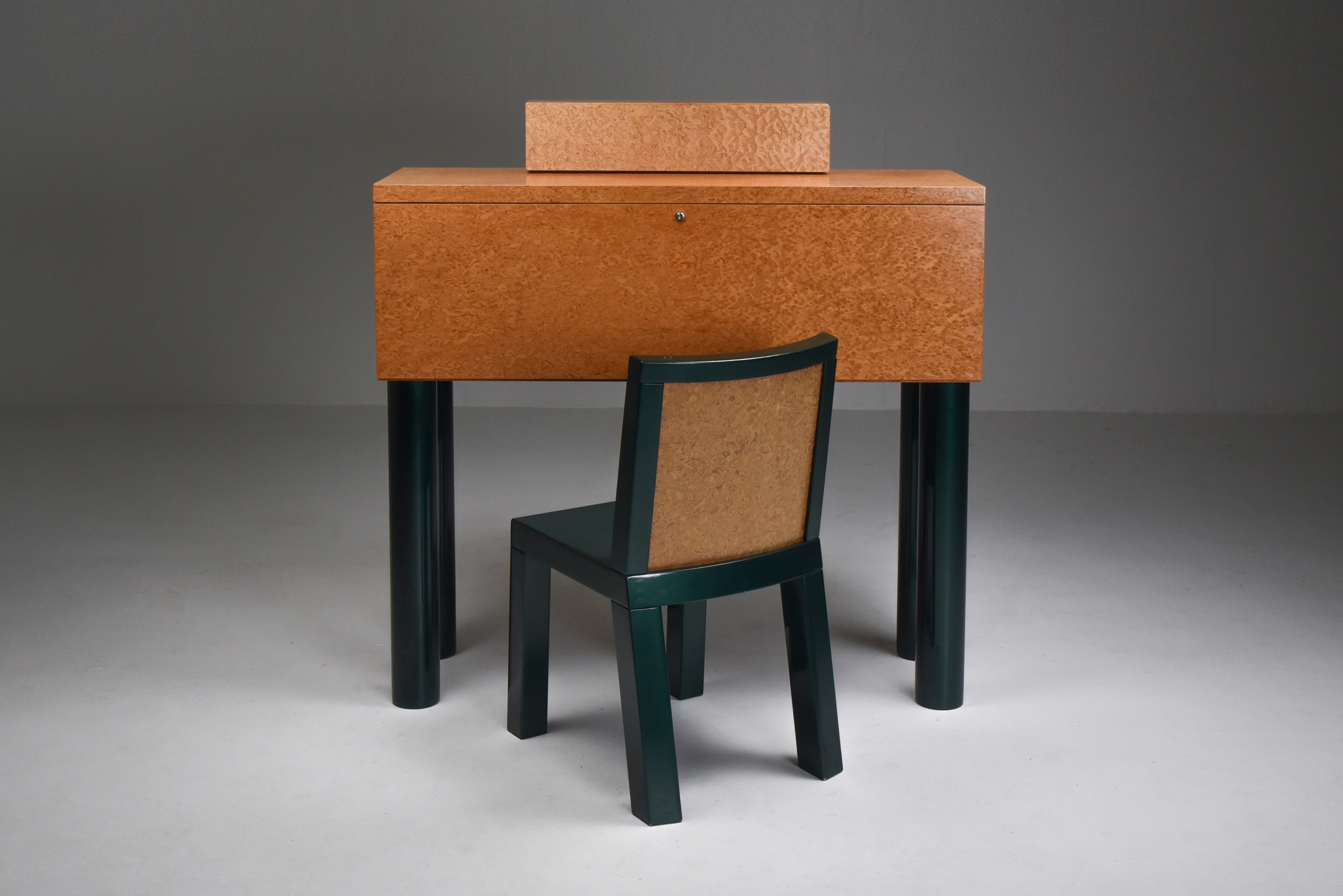 Ettore Sottsass and Marco Zannini Donau Writing Desk & Chair - 1980s