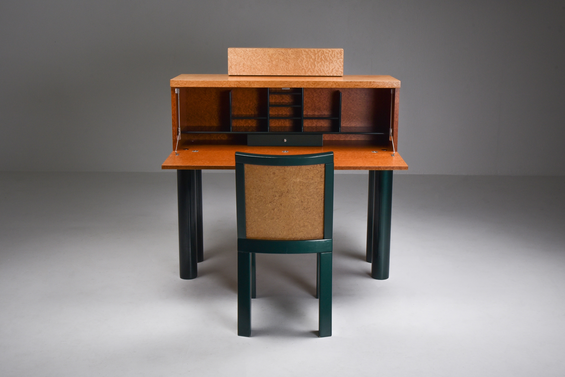 Ettore Sottsass and Marco Zannini Donau Writing Desk & Chair - 1980s