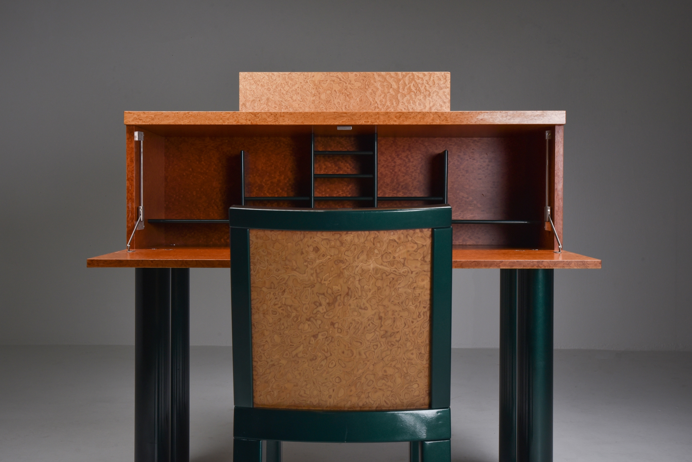 Ettore Sottsass and Marco Zannini Donau Writing Desk & Chair - 1980s
