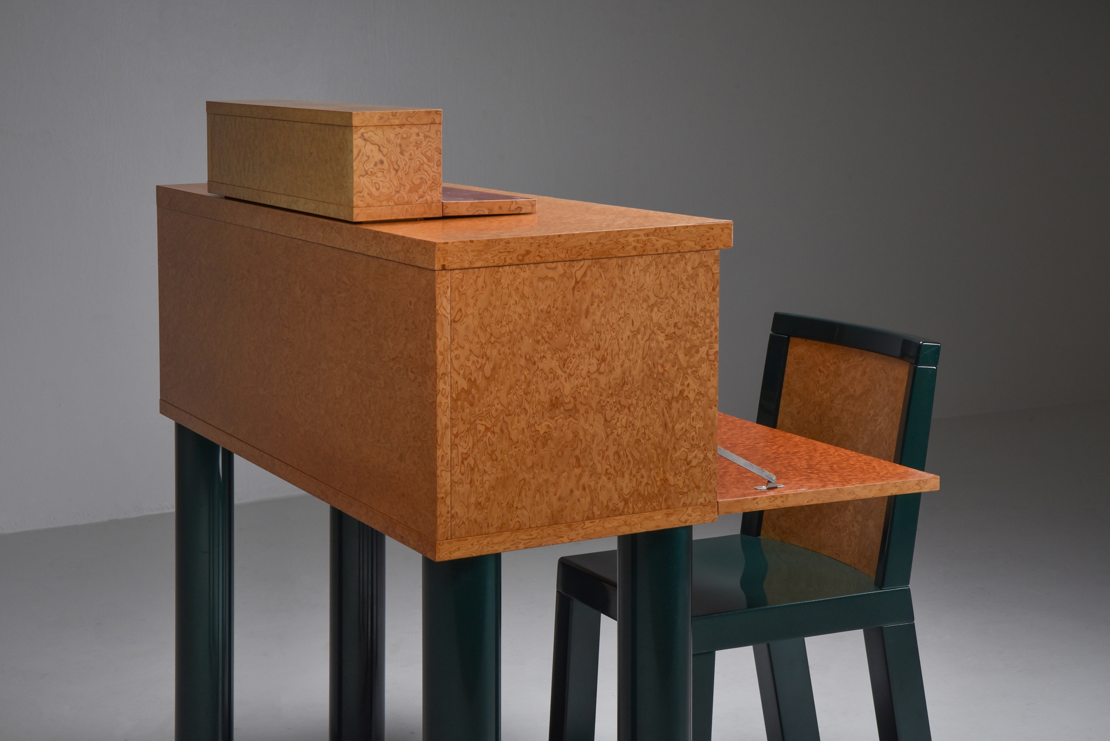 Ettore Sottsass and Marco Zannini Donau Writing Desk & Chair - 1980s