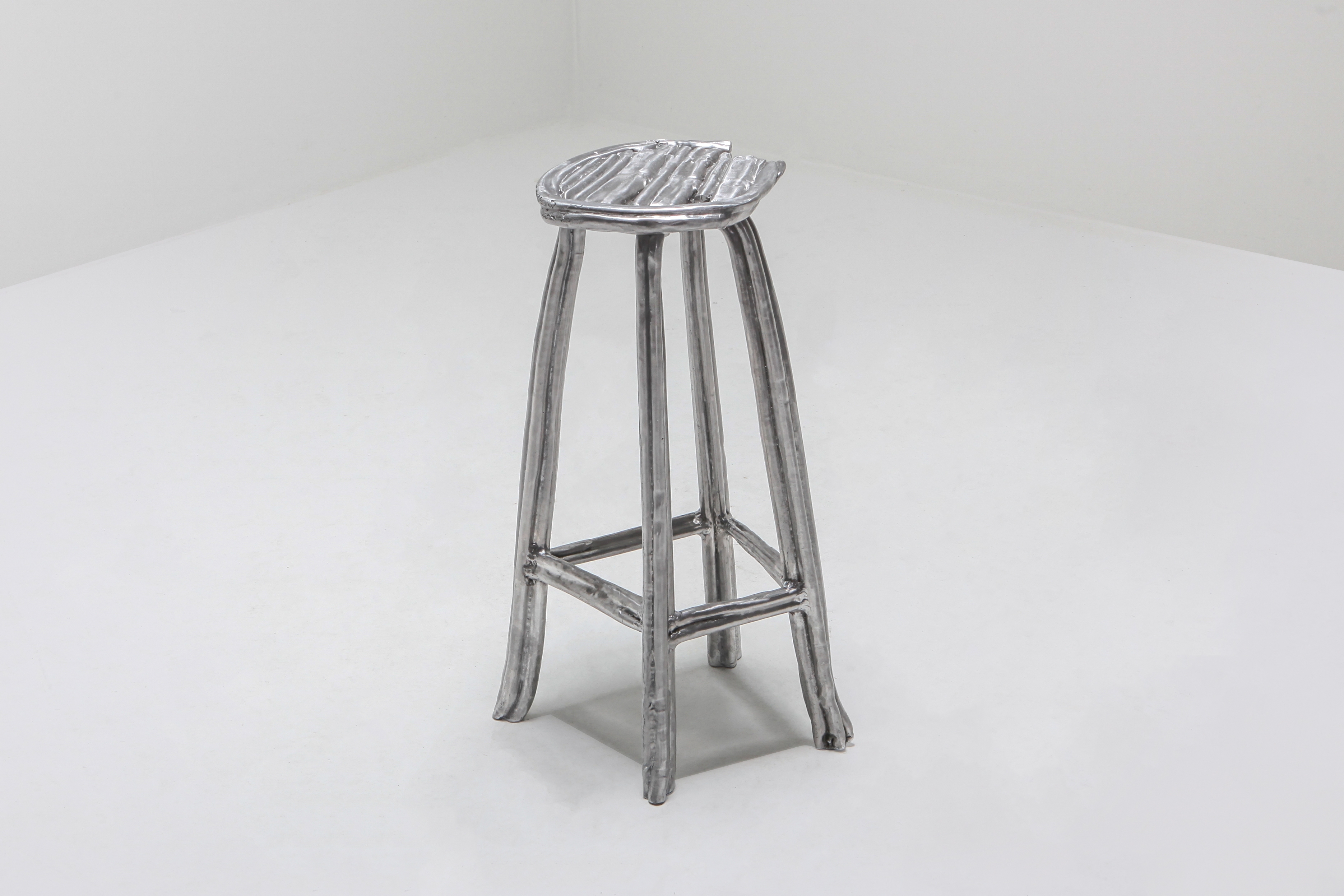 Aluminum Cast Bar Stool T-009 by Nicolas Erauw - 2019