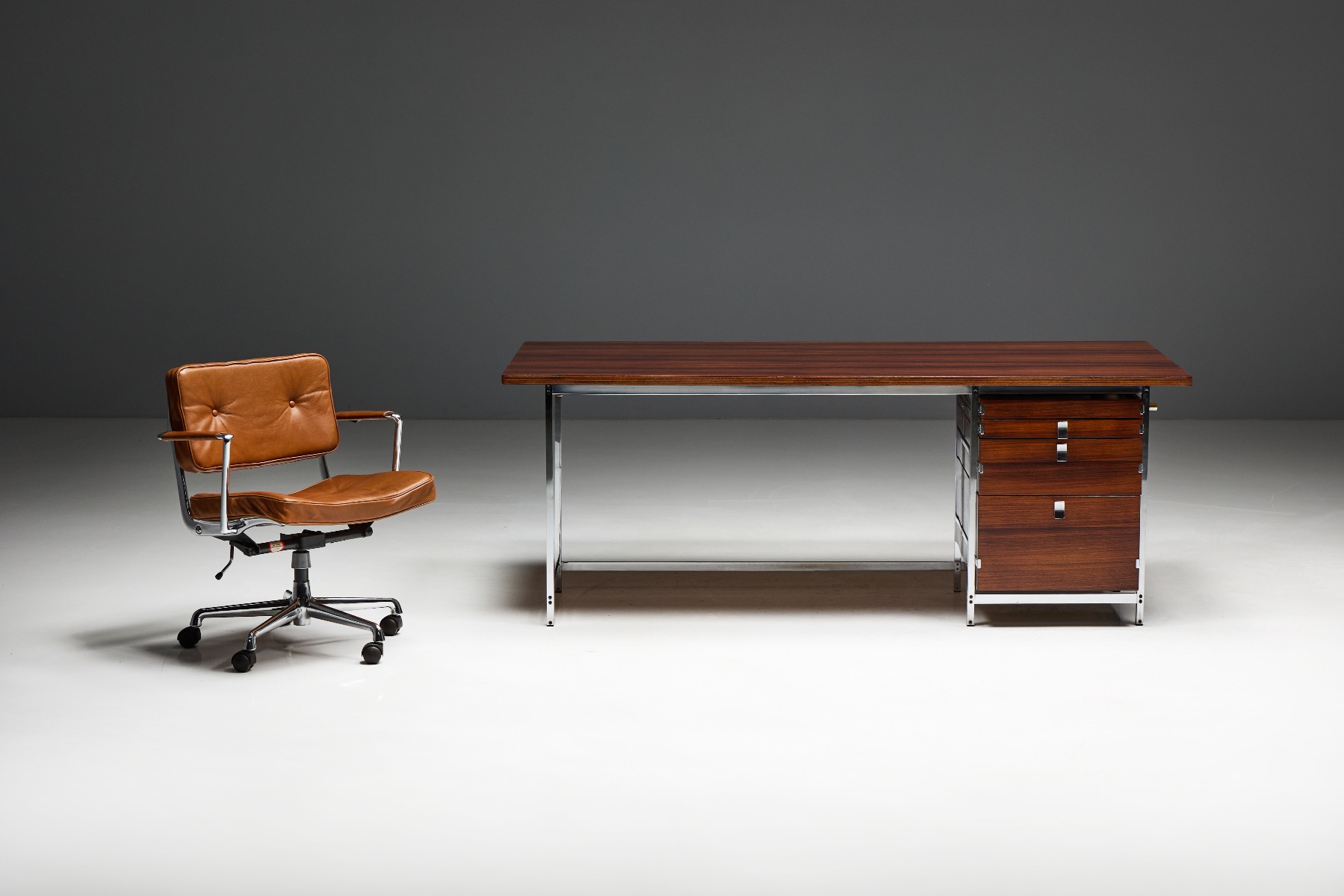 Executive Desk by Jules Wabbes for Mobilier Universel - 1950s