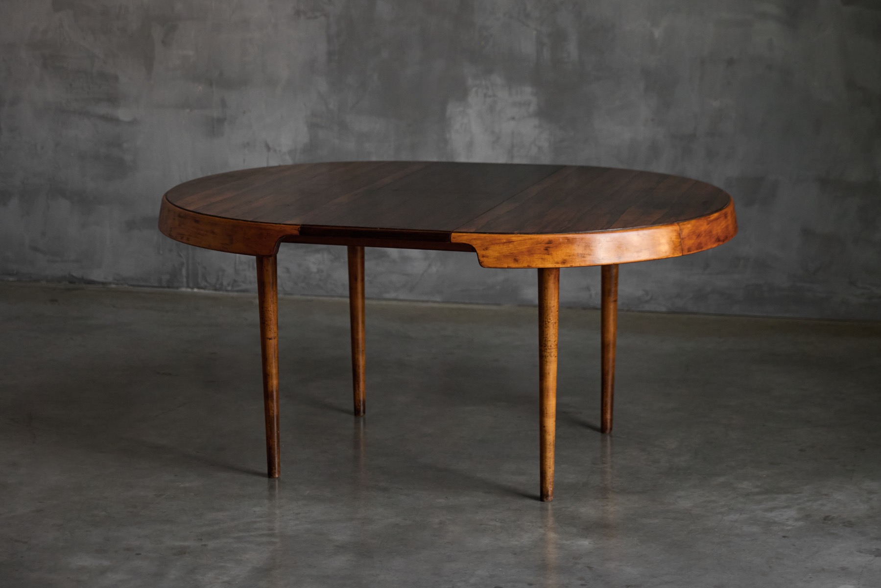 Expandable Caviuna Dining Table by Hauner Eisler, Brazil - circa 1955