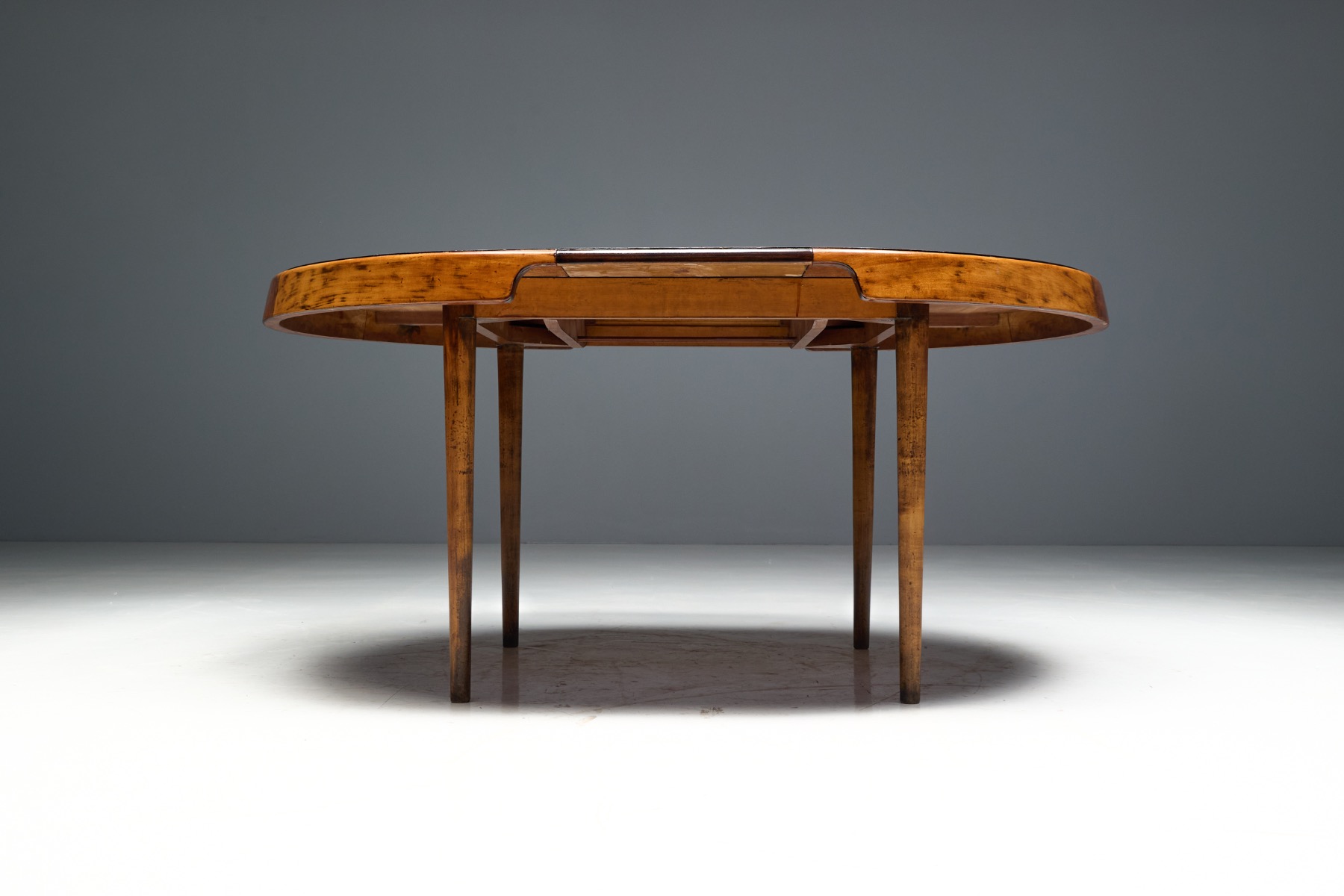 Expandable Caviuna Dining Table by Hauner Eisler, Brazil - circa 1955