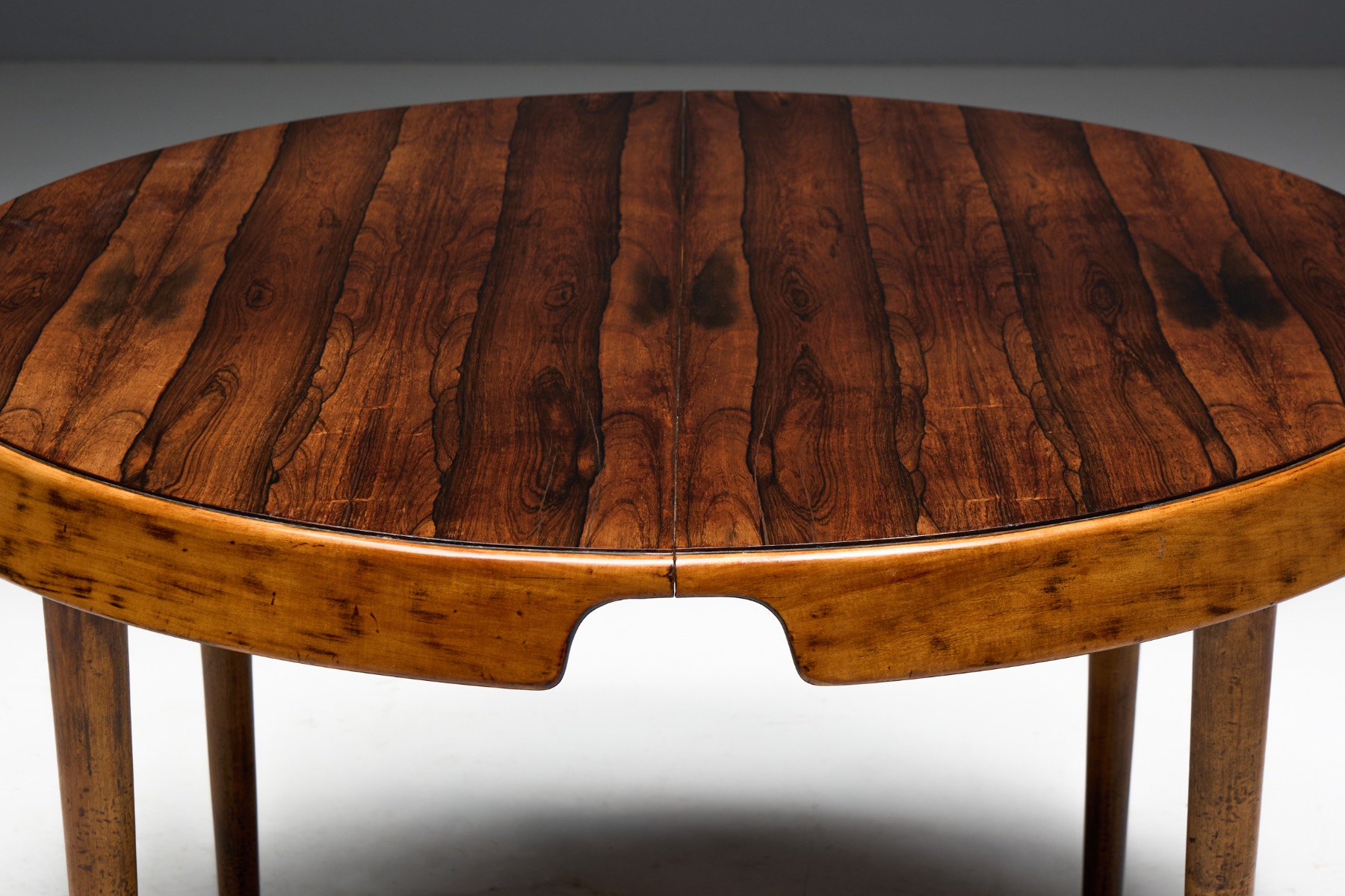 Expandable Caviuna Dining Table by Hauner Eisler, Brazil - circa 1955