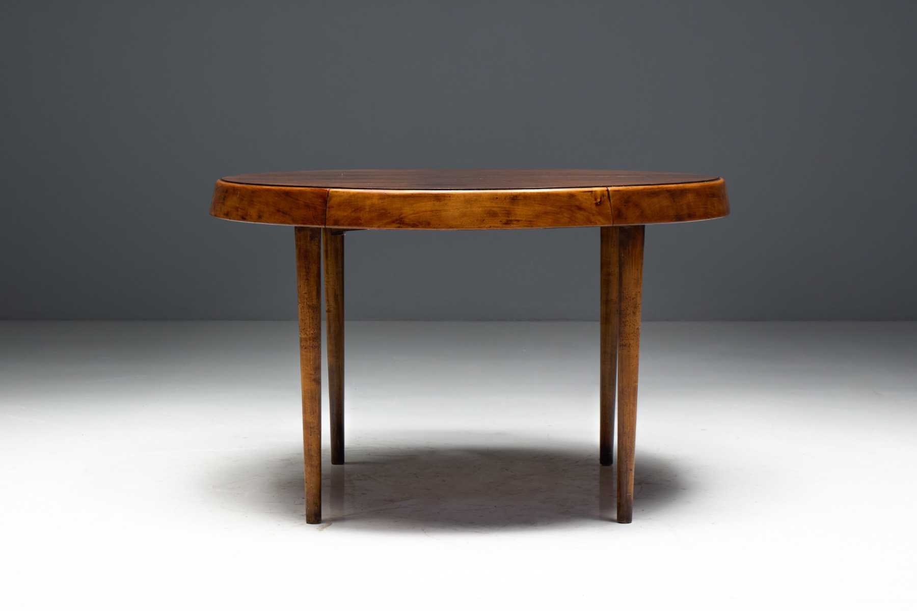 Expandable Caviuna Dining Table by Hauner Eisler, Brazil - circa 1955