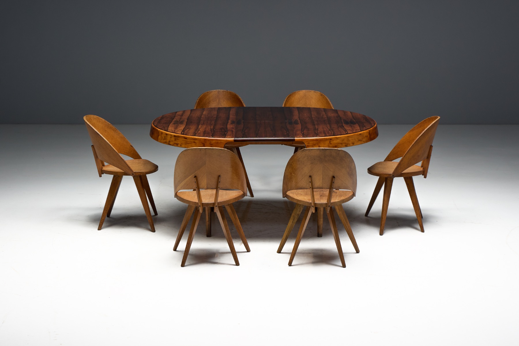 Expandable Caviuna Dining Table by Hauner Eisler, Brazil - circa 1955