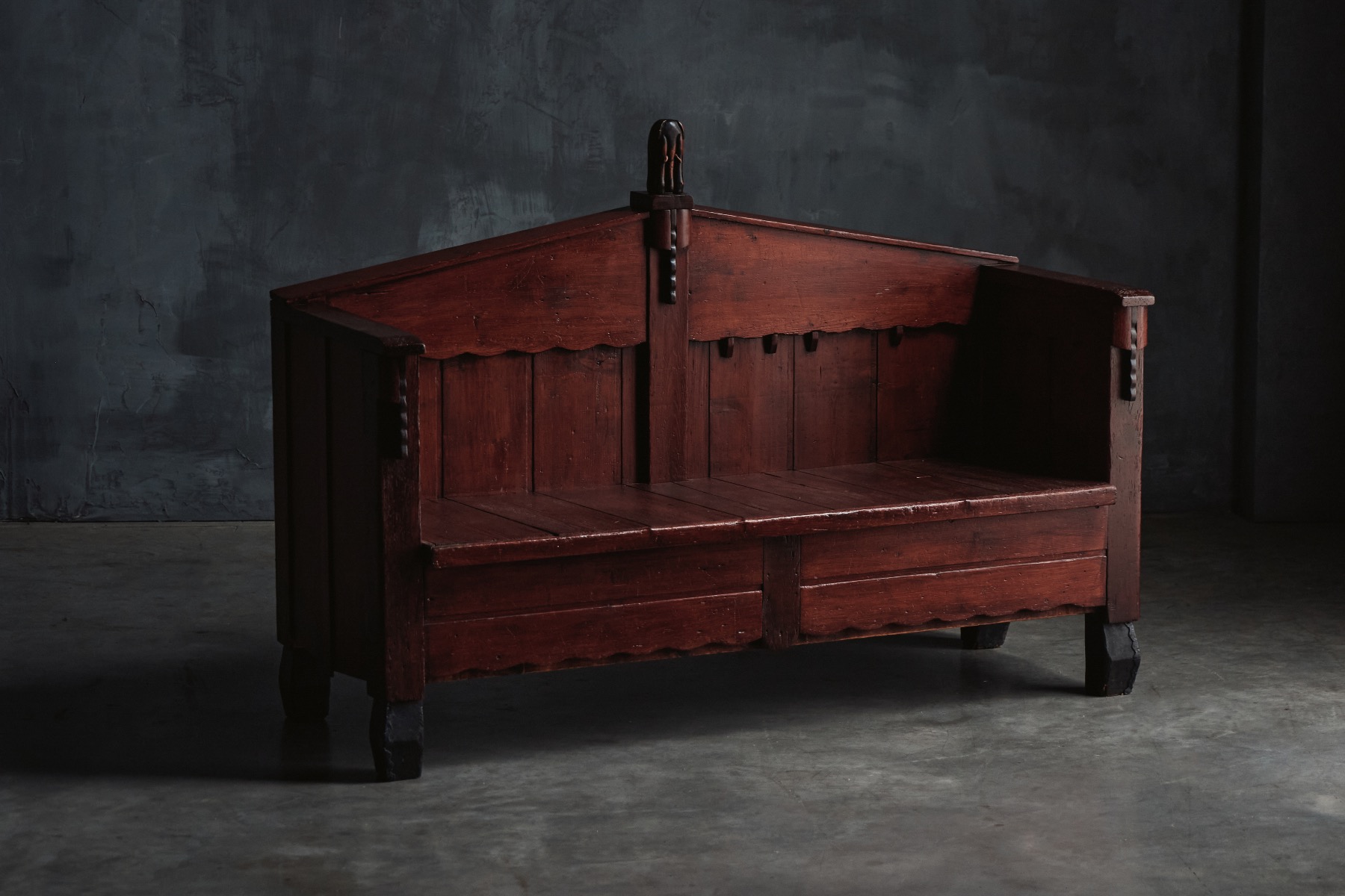 Expressionist Amsterdam School Bench - 1920s