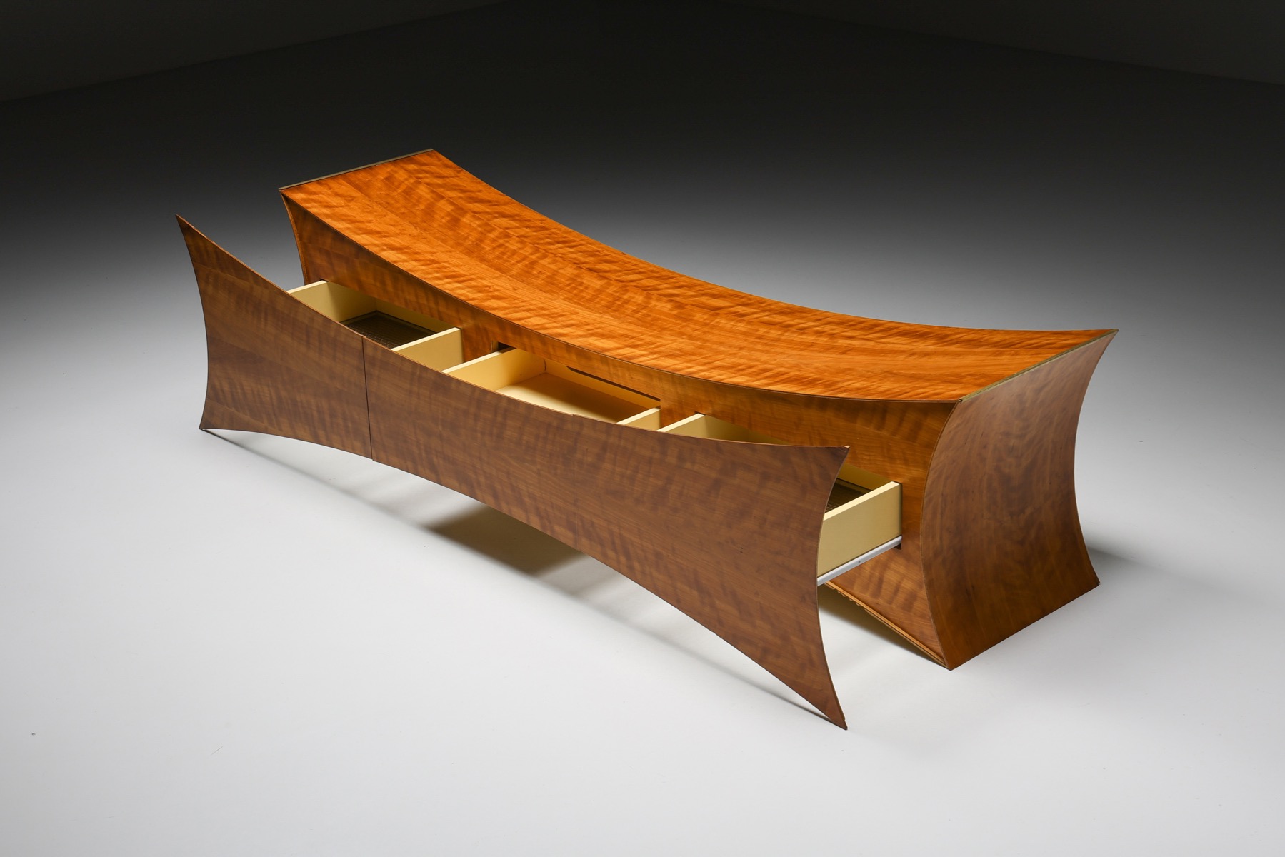  Floating Credenza in Walnut Wood - 1950's