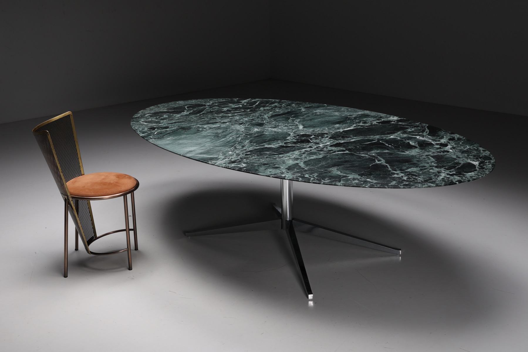 Florence Knoll Green Marble Dining Table - 1960's