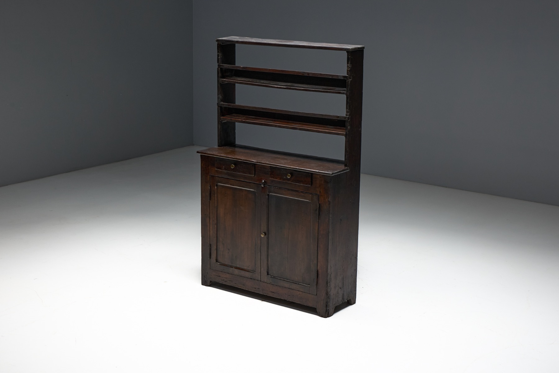 Folk Art Cabinet, Europe - Early 19th Century